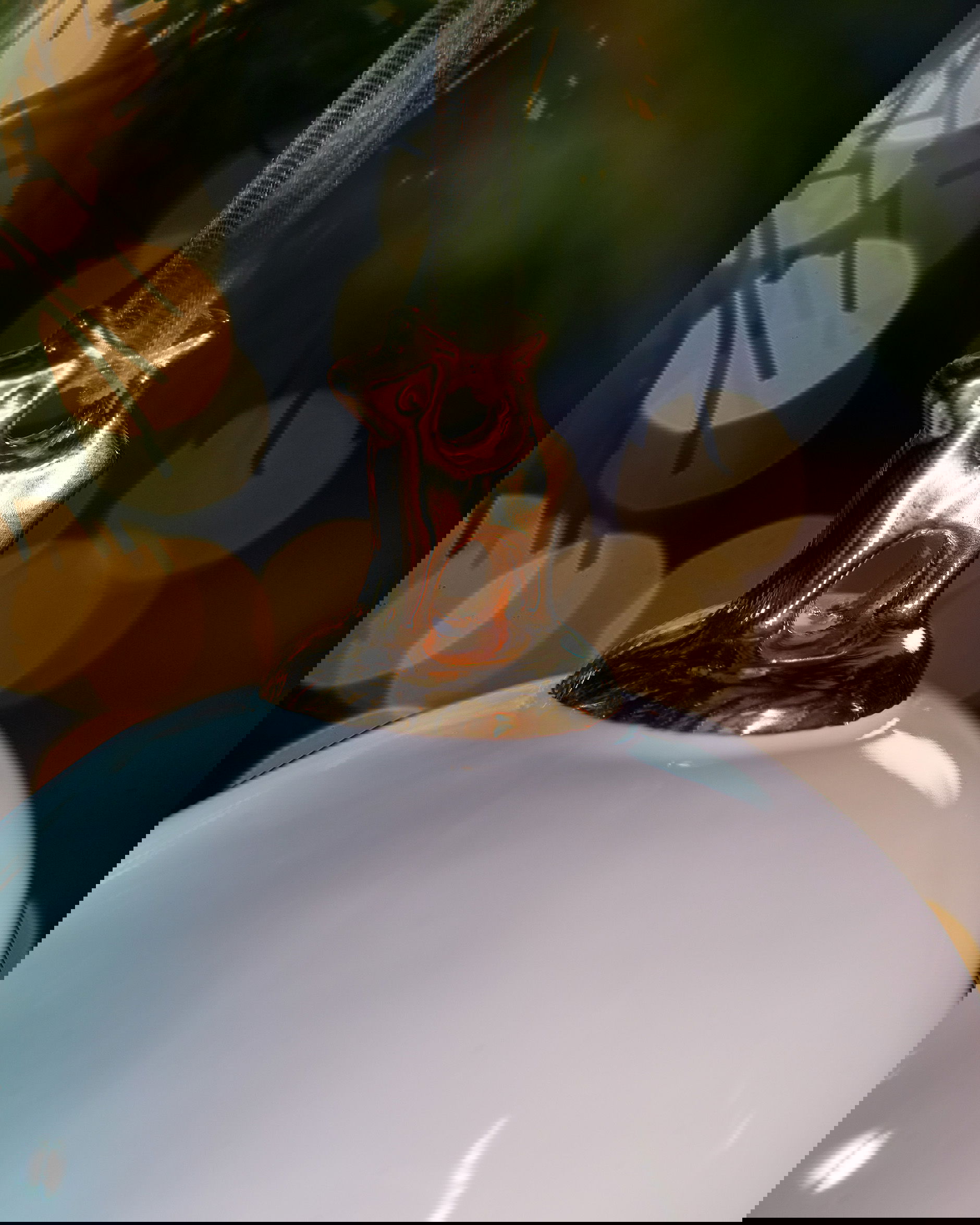 Golden Merry Bauble White/Gold 8,5cm