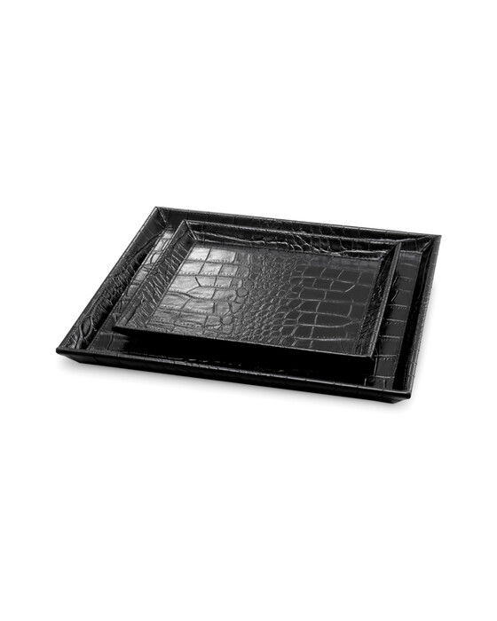 scaleo skrivbordsbricka svart 2-set