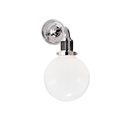 null - McCarren Single Sconce Polished Nickel