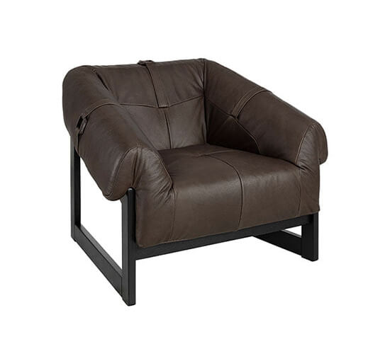 Lee leather armchair espresso Newport