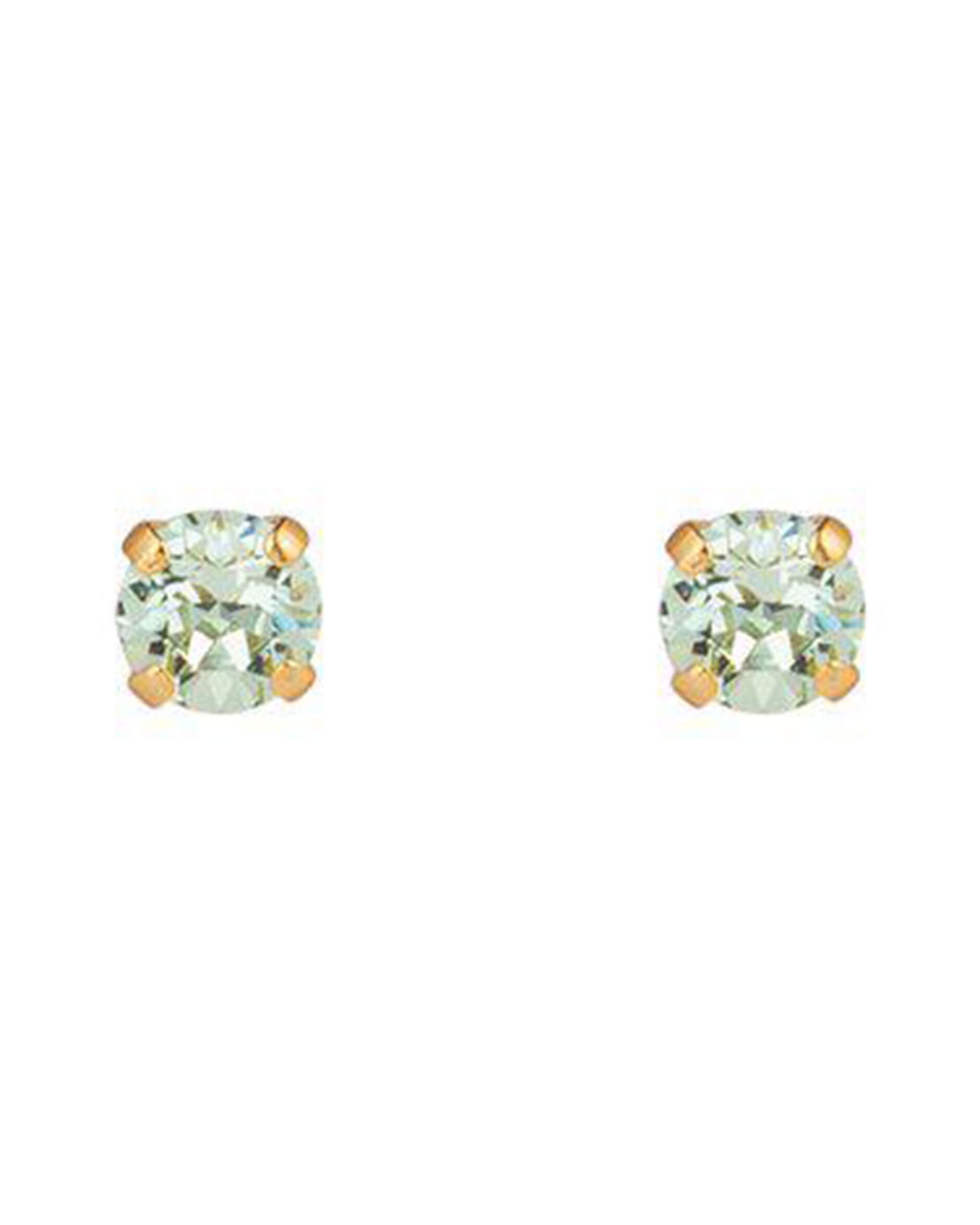 Mini stud earrings chrysolite