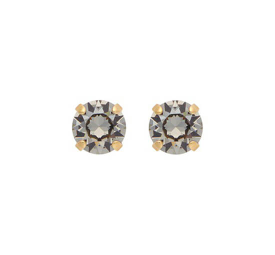 null - Classic Stud Earrings Crystal