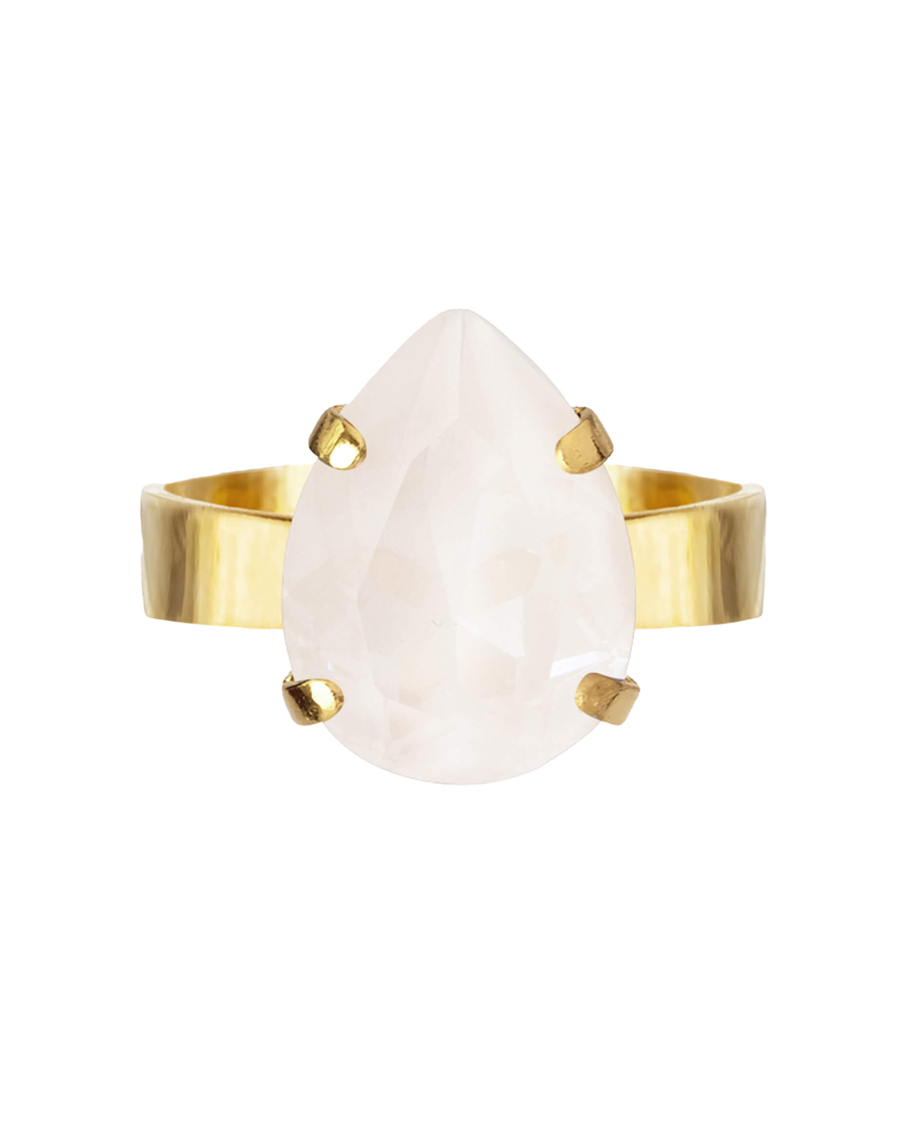 Mini Drop Ring Electric White