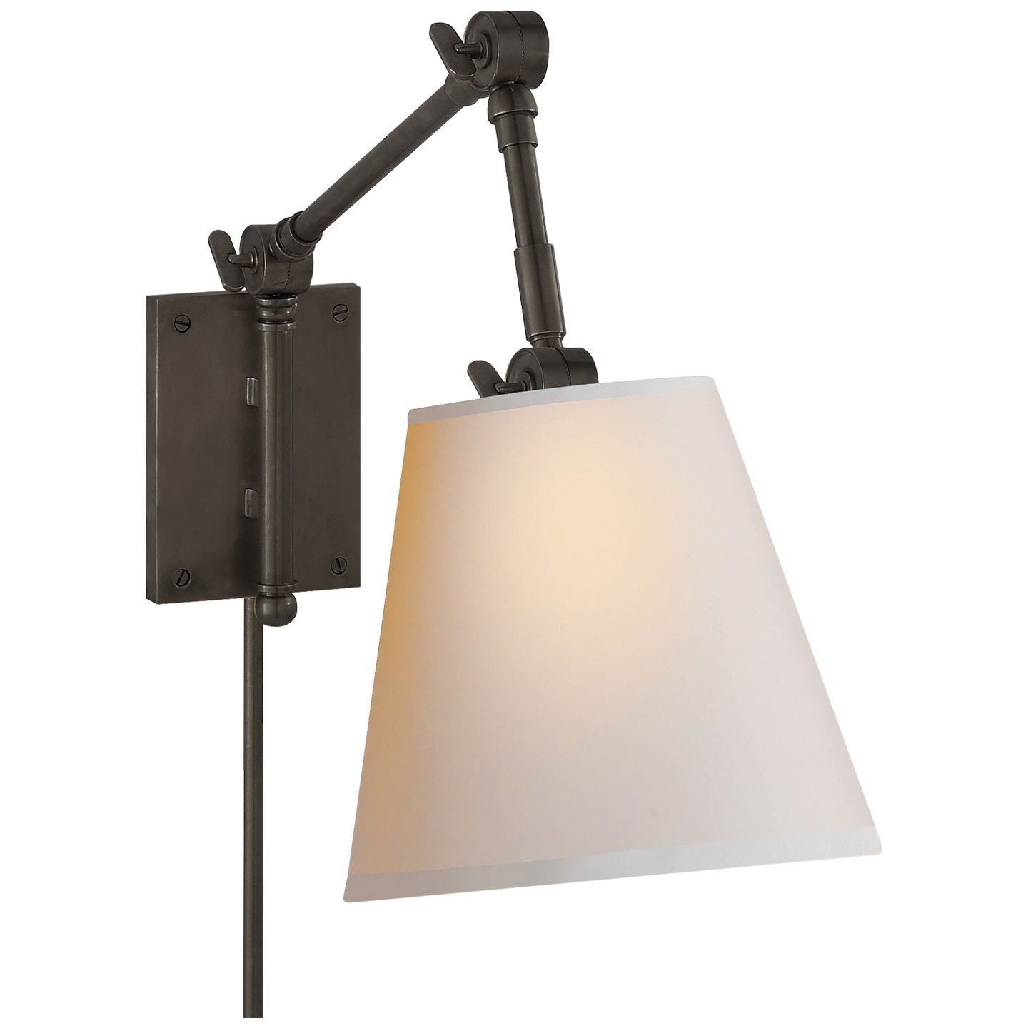 Graves Pivoting Sconce Bronze/Linen