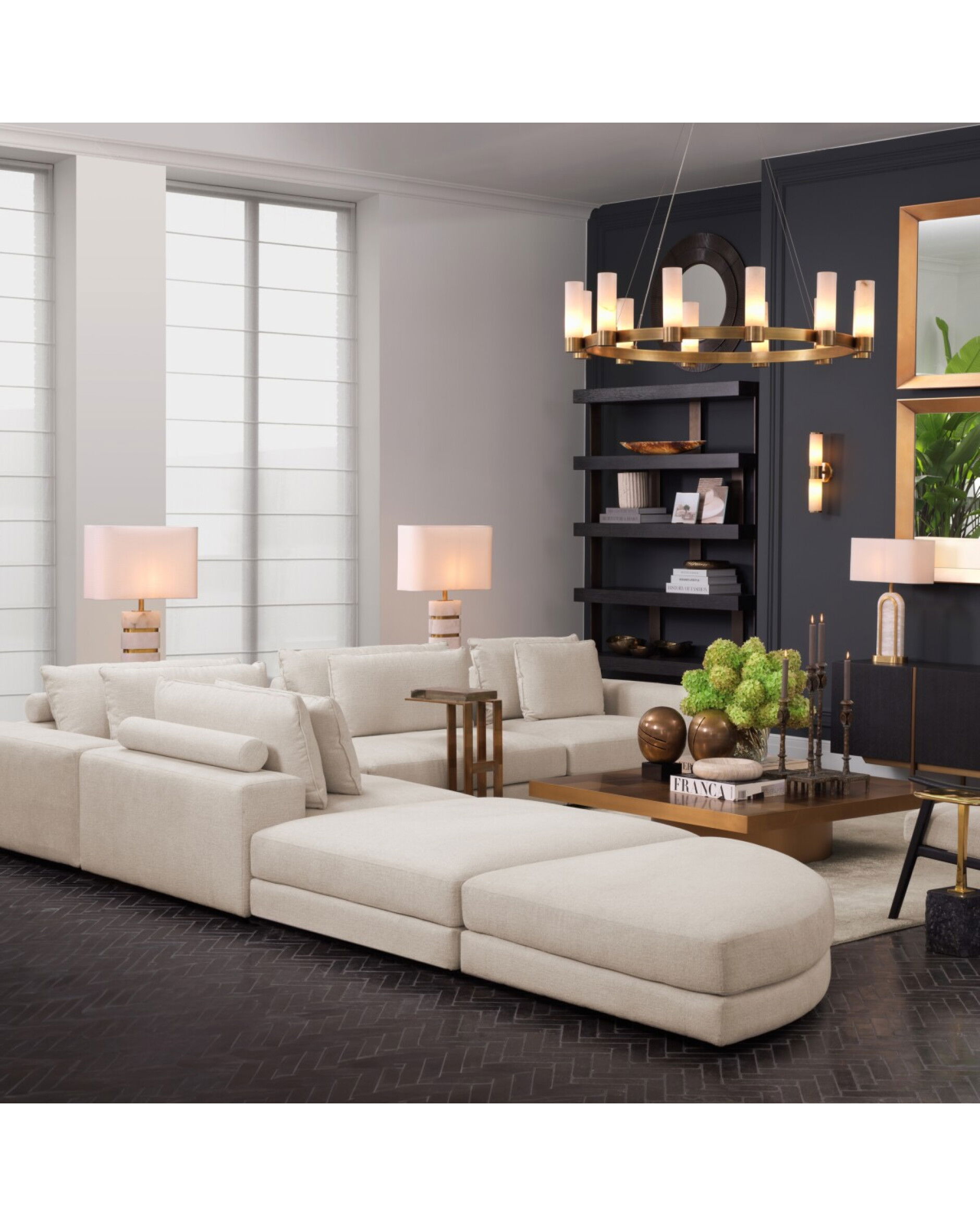 Lounge Club Ottoman Nuoro Beige