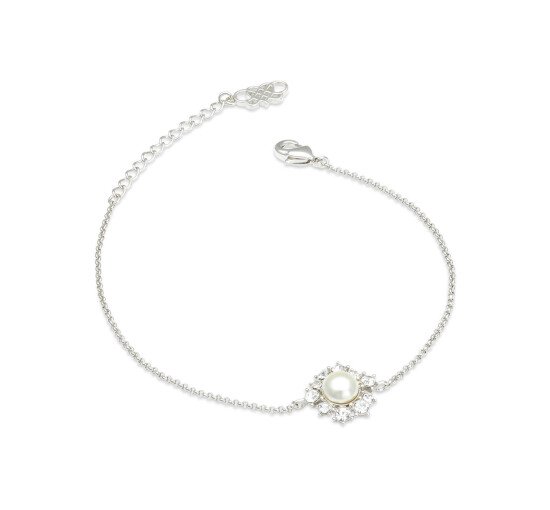 null - Emily pearl bracelet ivory