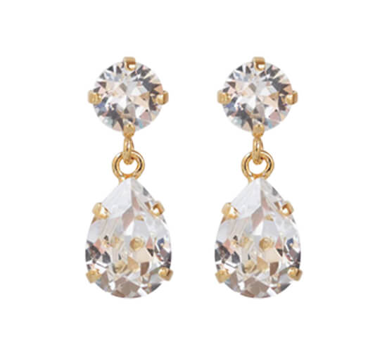 Crystal - Mini Drop Earrings Silk