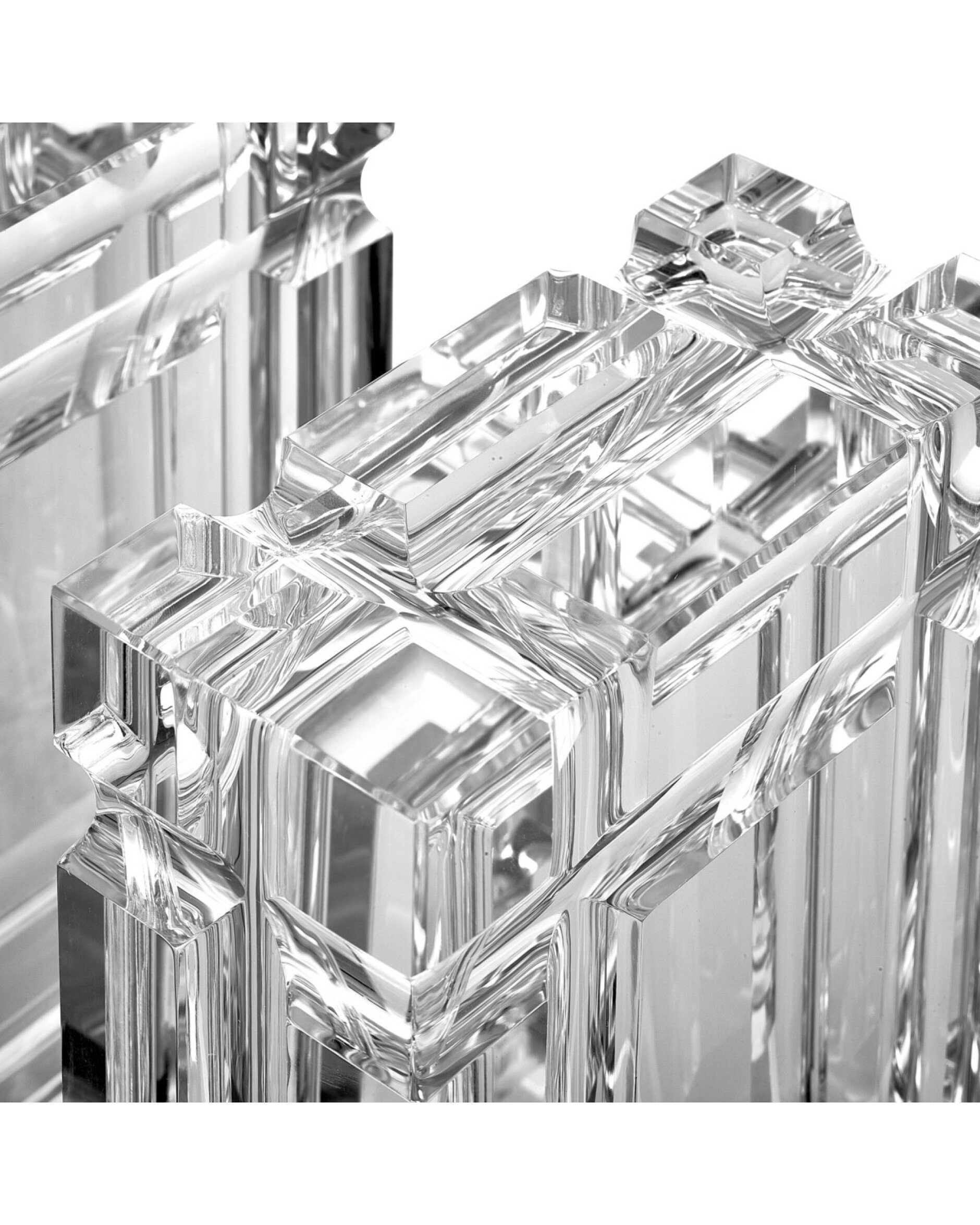 Linea Bookend Crystal set of 2