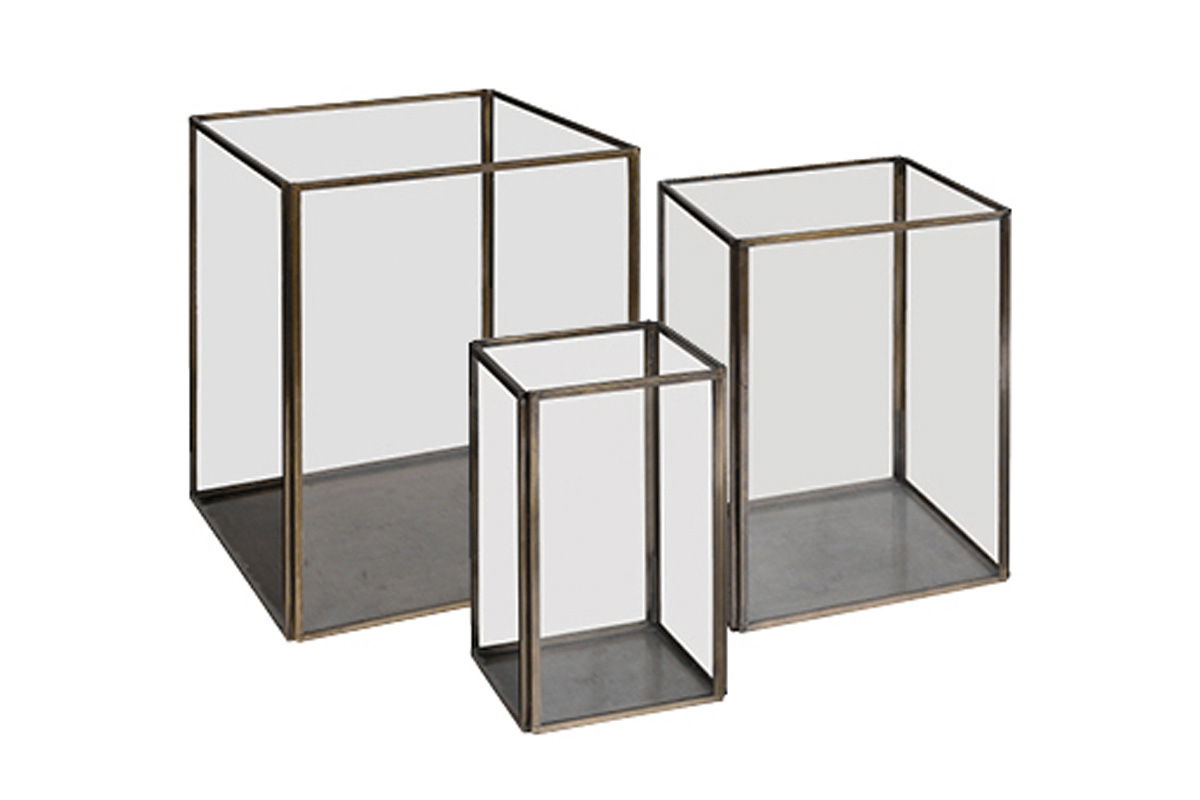 Lausanne Lantern Brass, set of 3