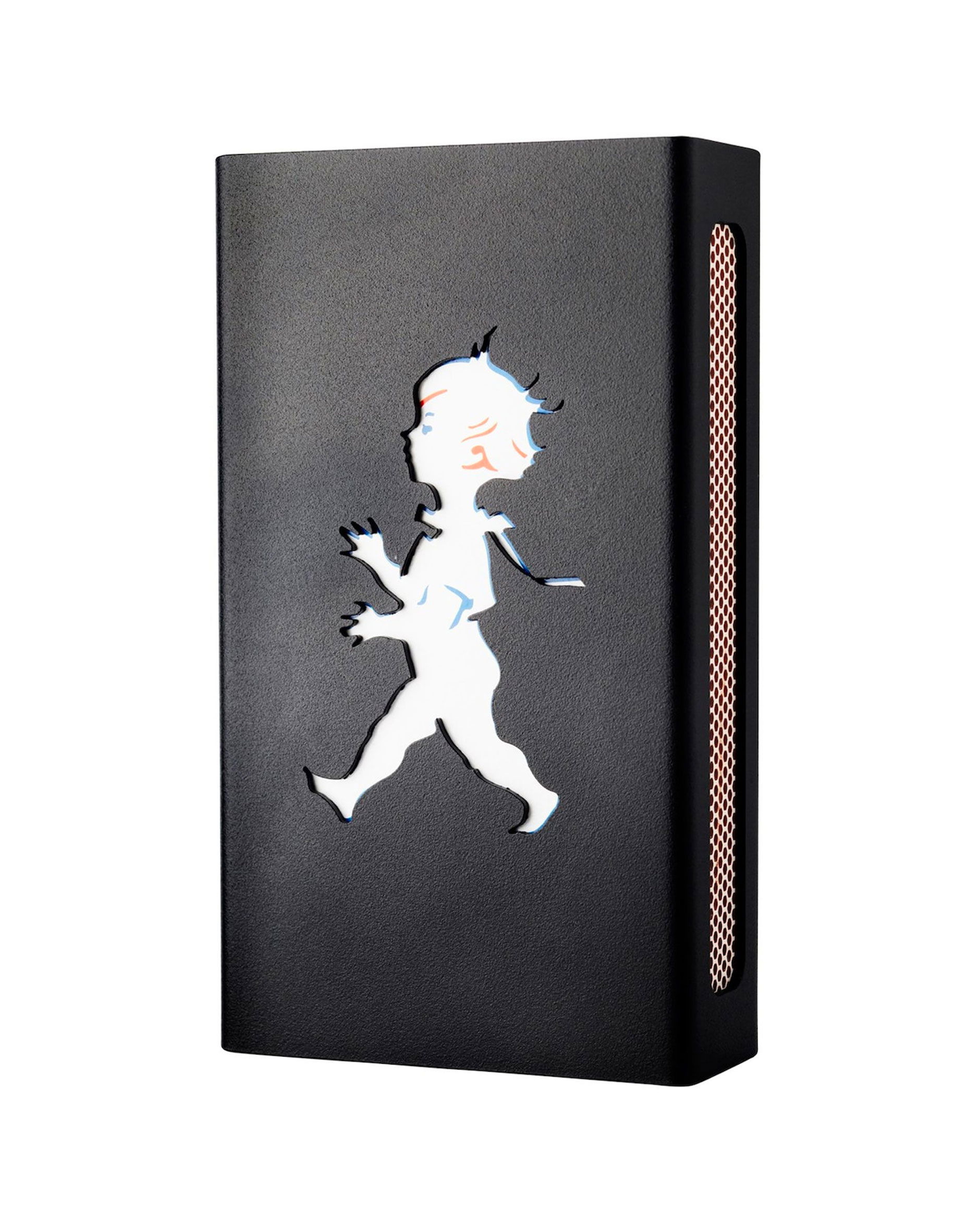 Hommage tändsticksaskfodral svart