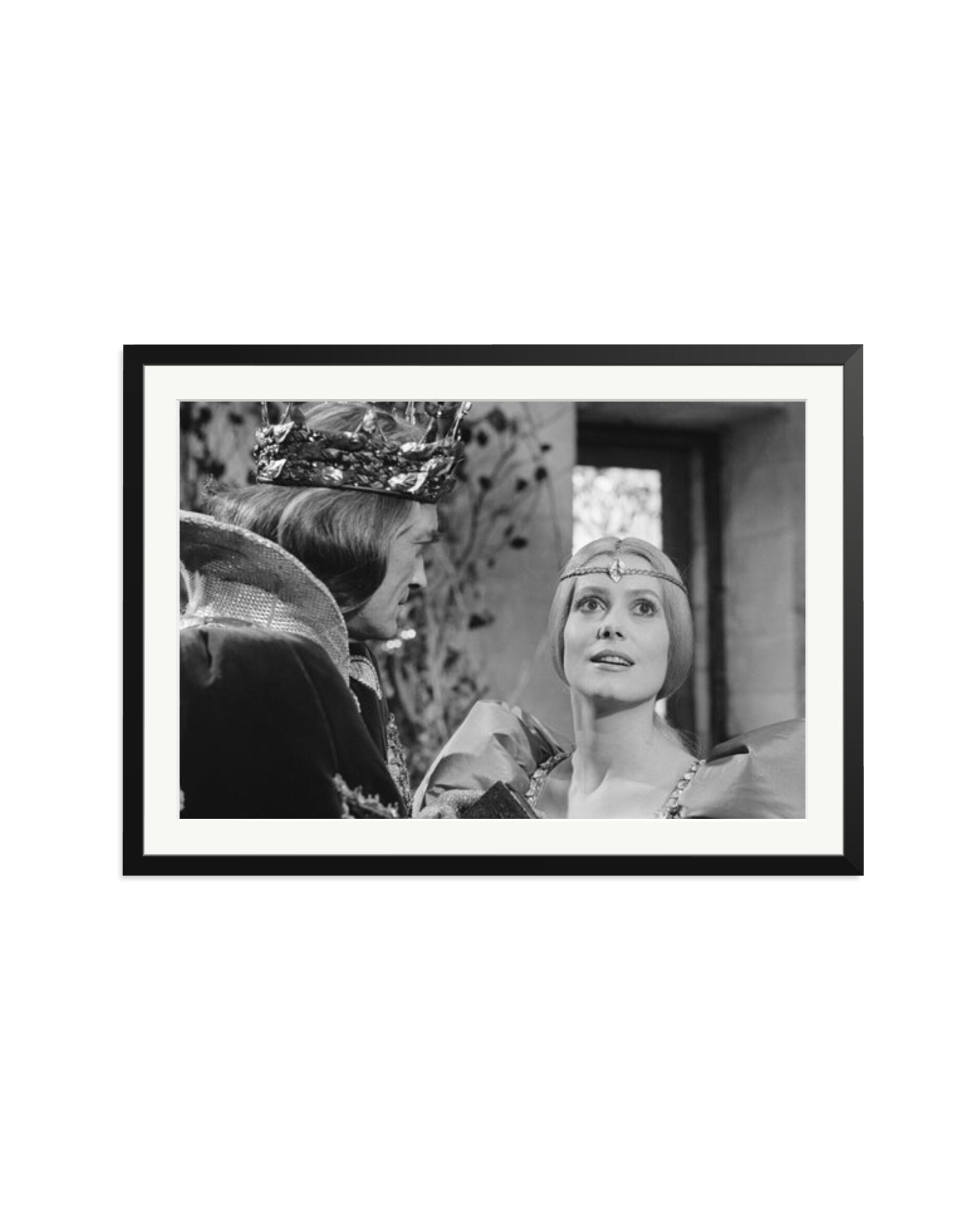 Marais and Deneuve on Set of Peau d'Ane Black / XXL