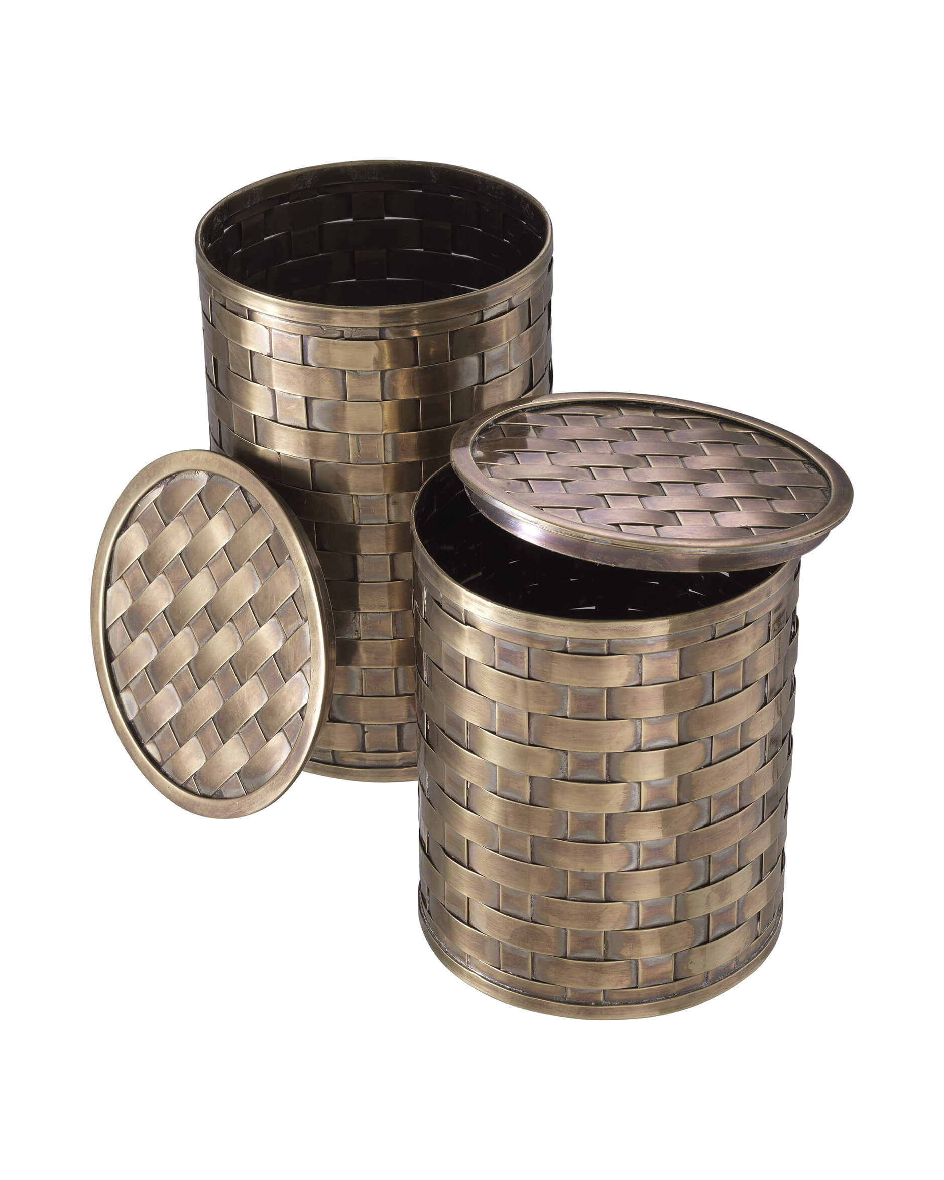 Lausanne askar mässing 2-set