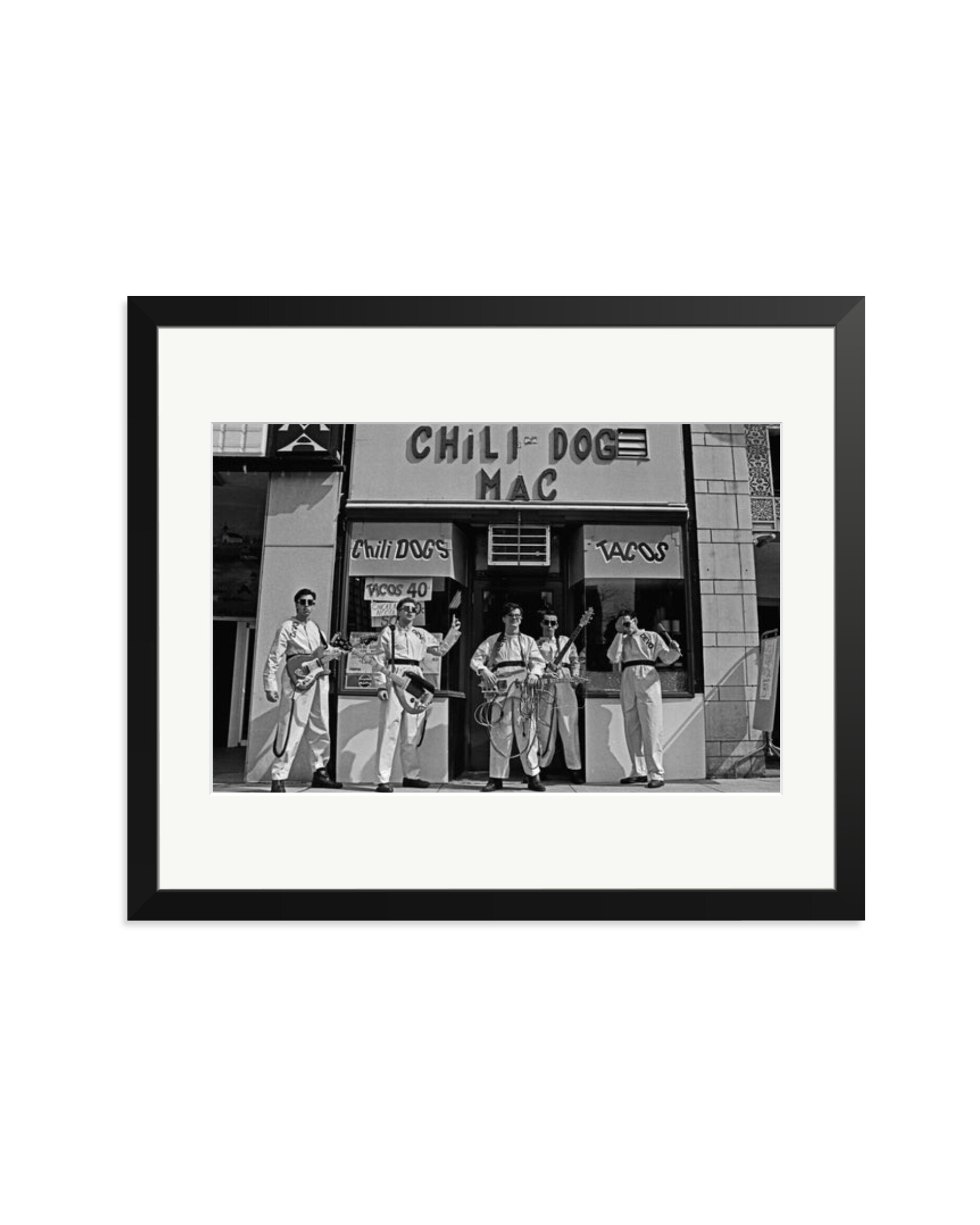 Devo at The Chili Dog Mac in Akron 1978 Black / Large