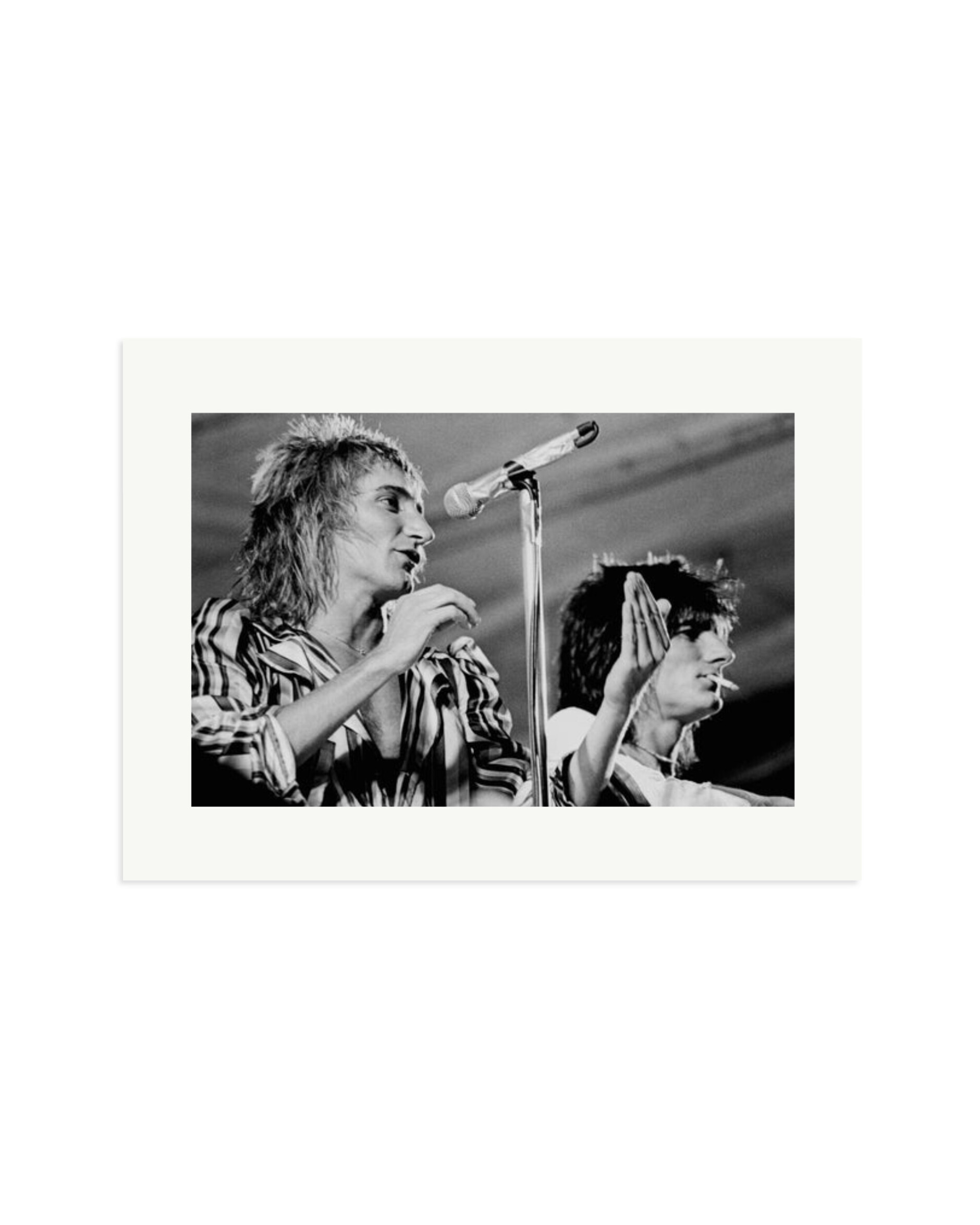 Rod Stewart & Ron Wood 1975 Print Only / XL