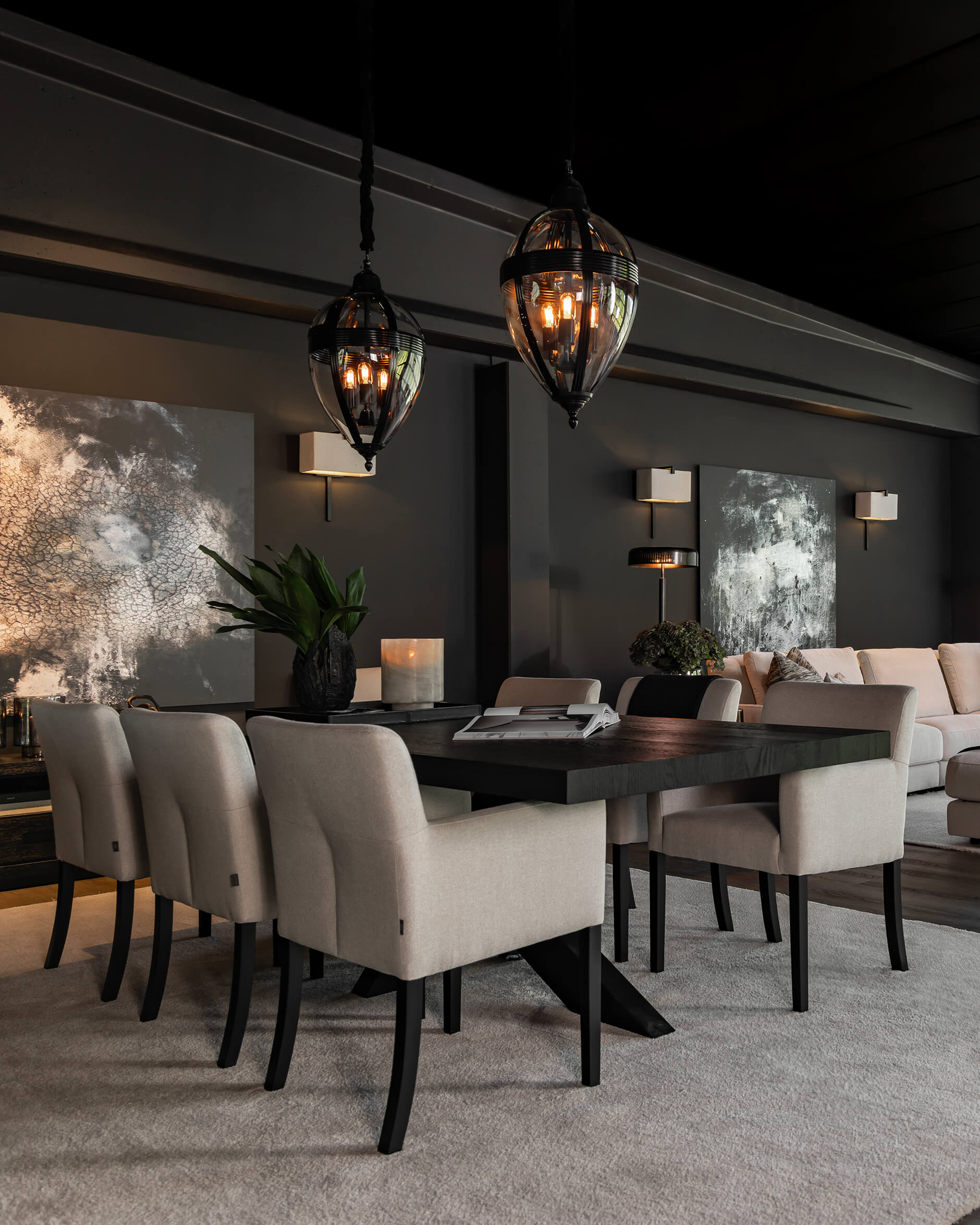 Timeless Drop taklampa svart