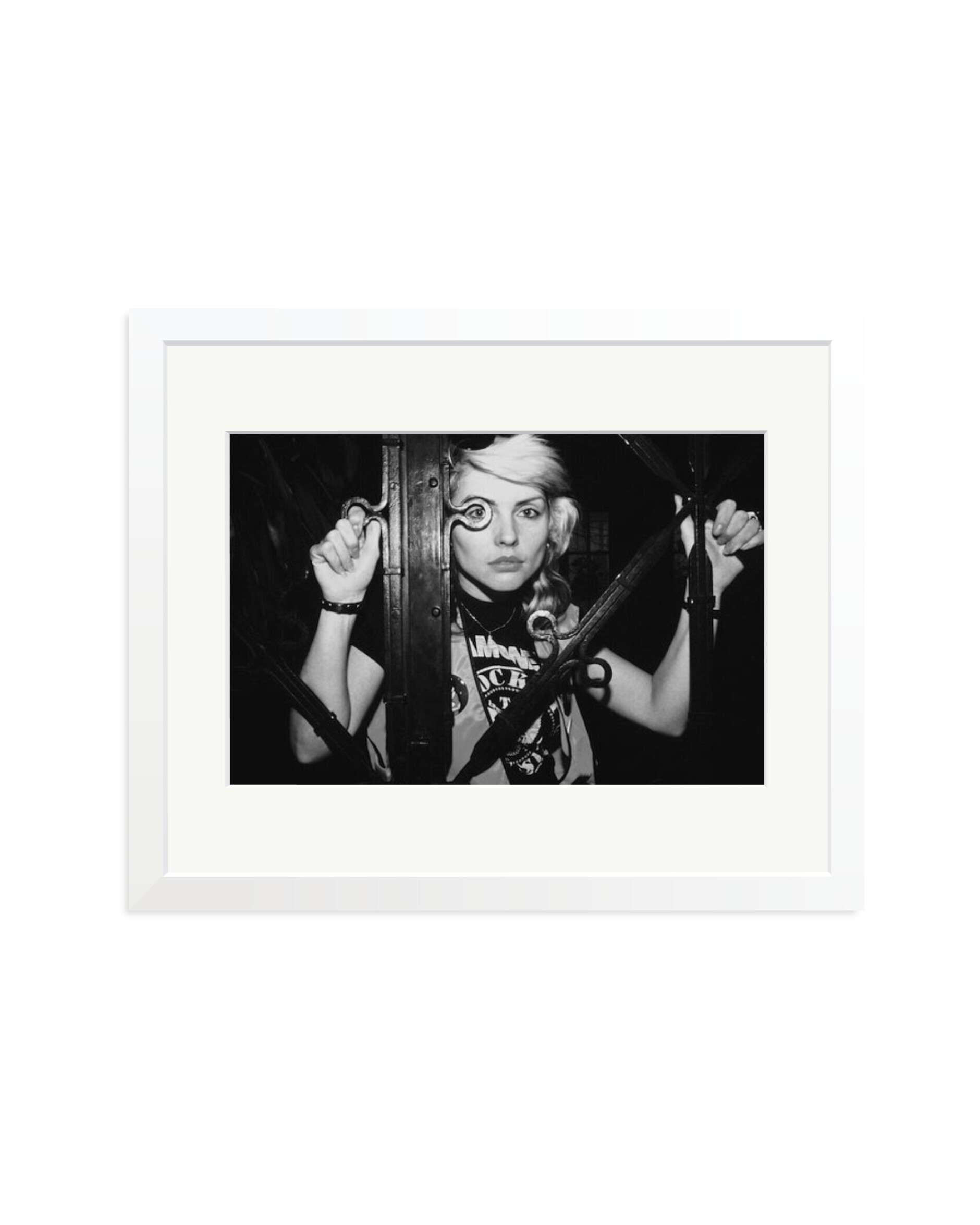 Debbie Harry of Blondie Black & White White / Medium