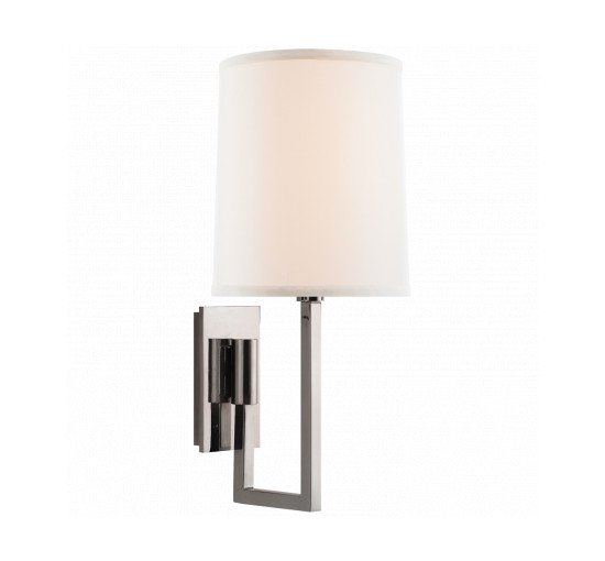 Soft Silver - Aspect Library Sconce Soft Silver