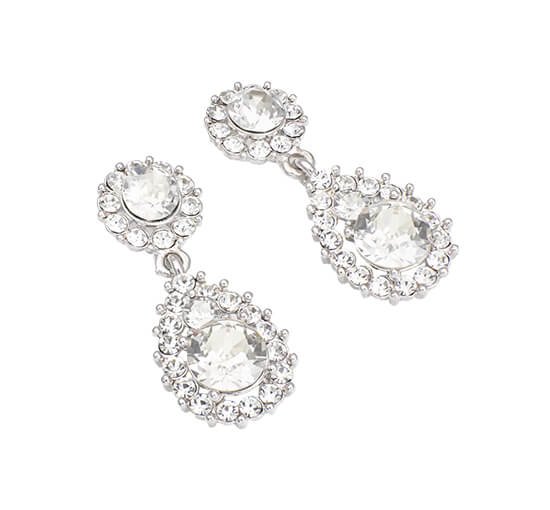 Crystal - Sofia Earrings Light Silk