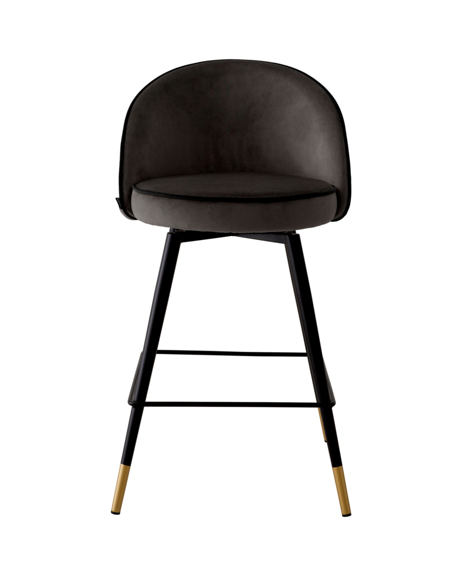 Cooper barstolar roche dark grey velvet 2-set