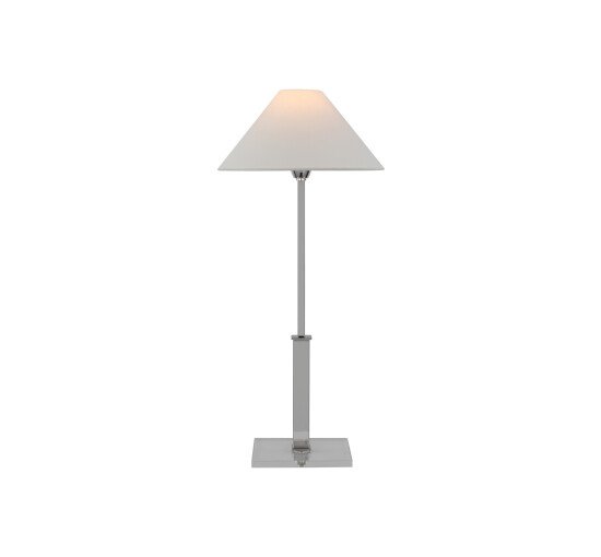 Polished Nickel - Asher Table Lamp Polished Nickel and Crystal