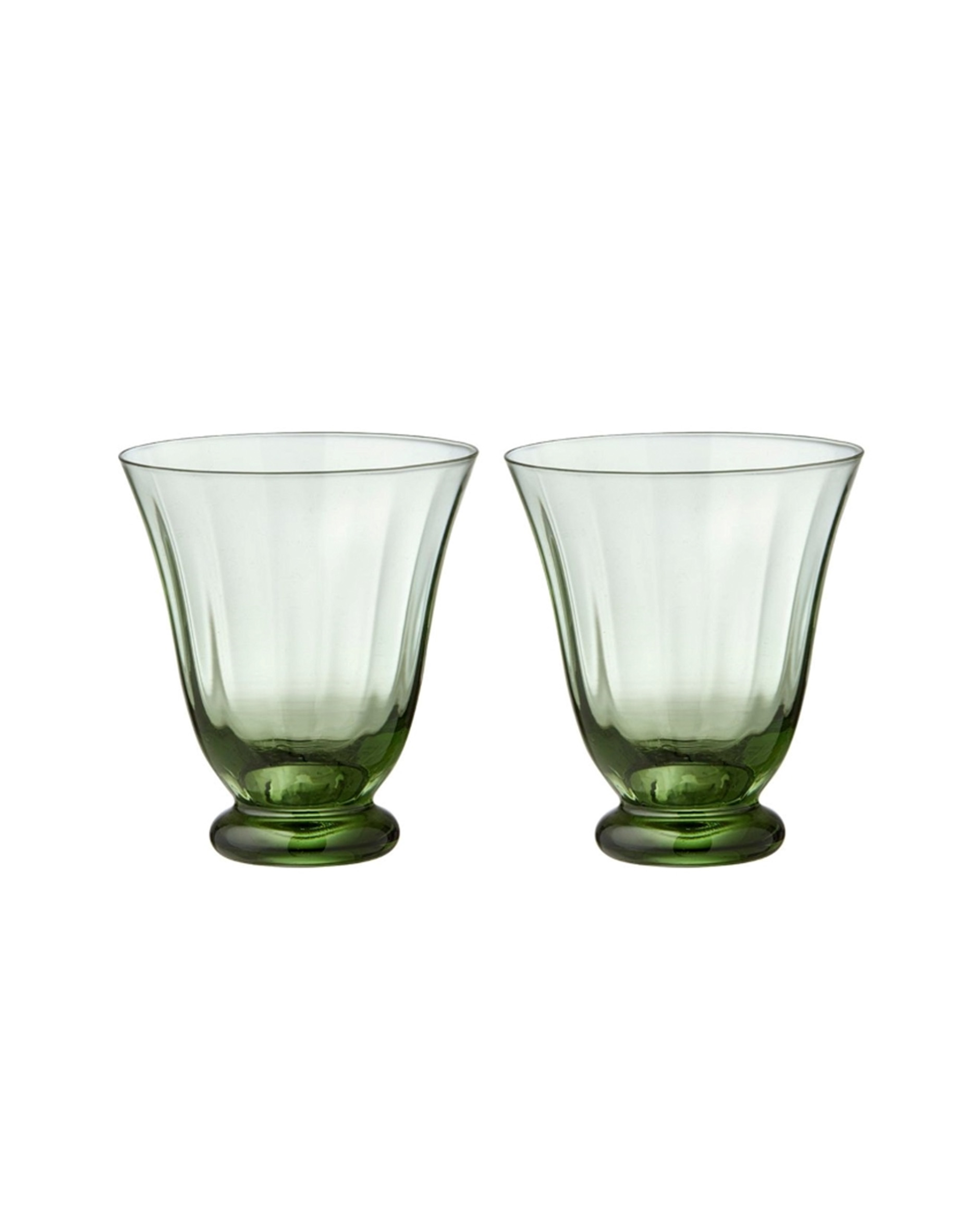 Olivia-Glas grün, 2er-Pack