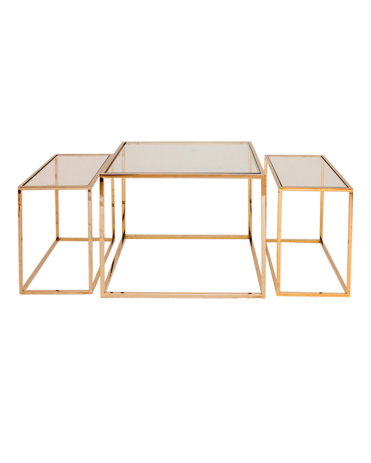 Three set table - satsbord mässing