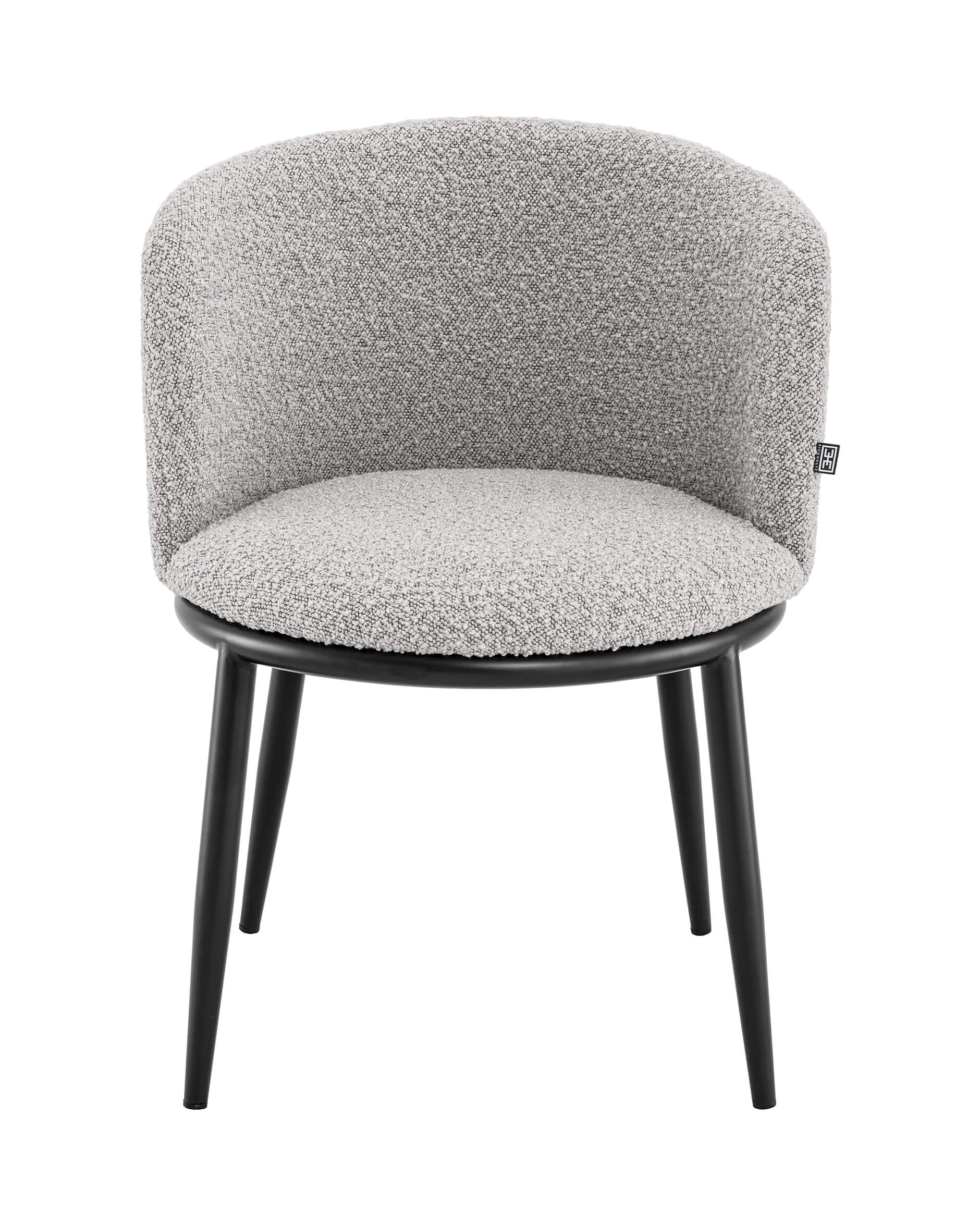 Filmore matstolar bouclé grey 2-pack