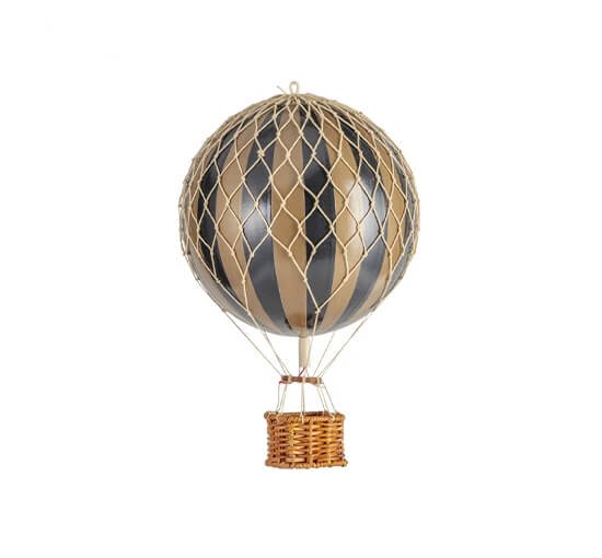 Gold Black - Travels Light luftballong regnbåge/pastell