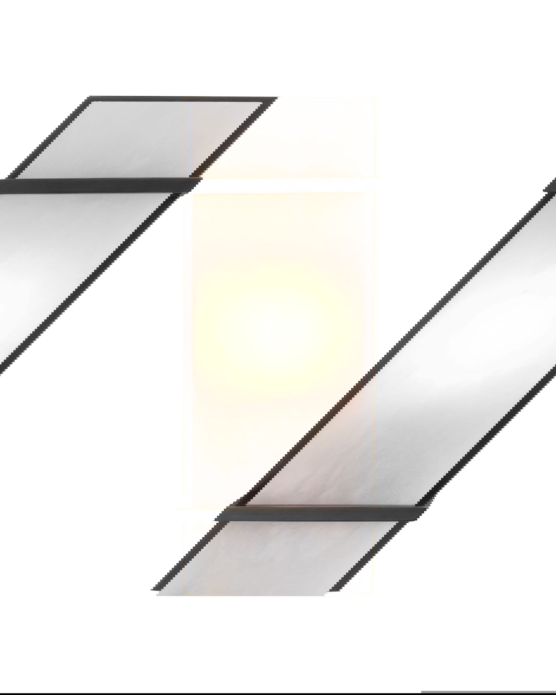 Spike vägglampa brons S