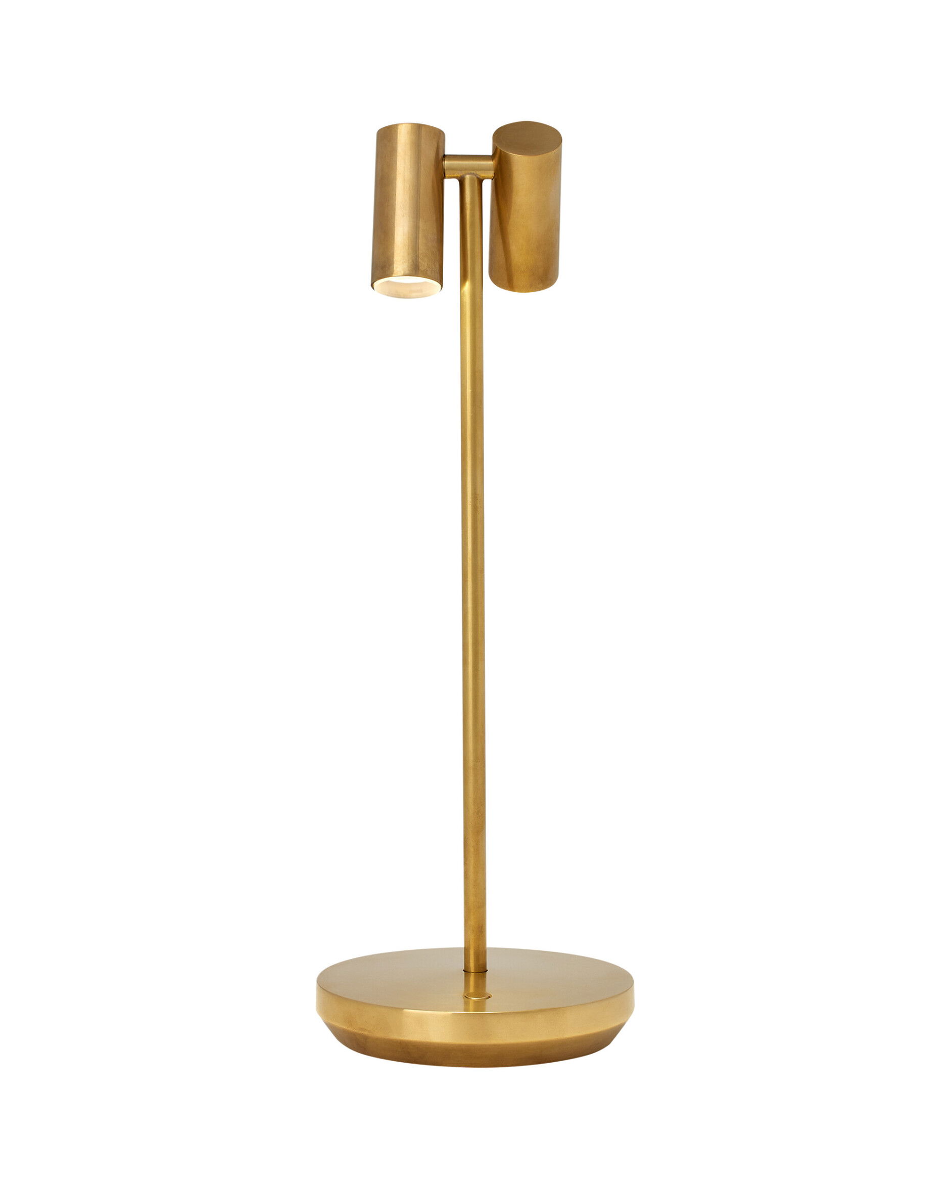 Doppia bordslampa uppladdningsbar mässing