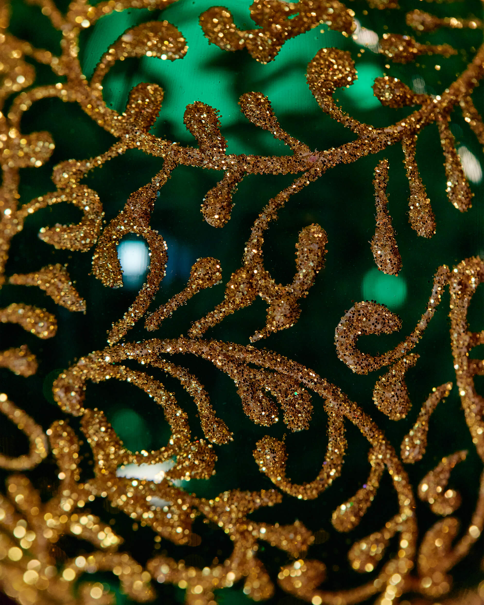 Lux Amelia julkula grön transparent 8cm