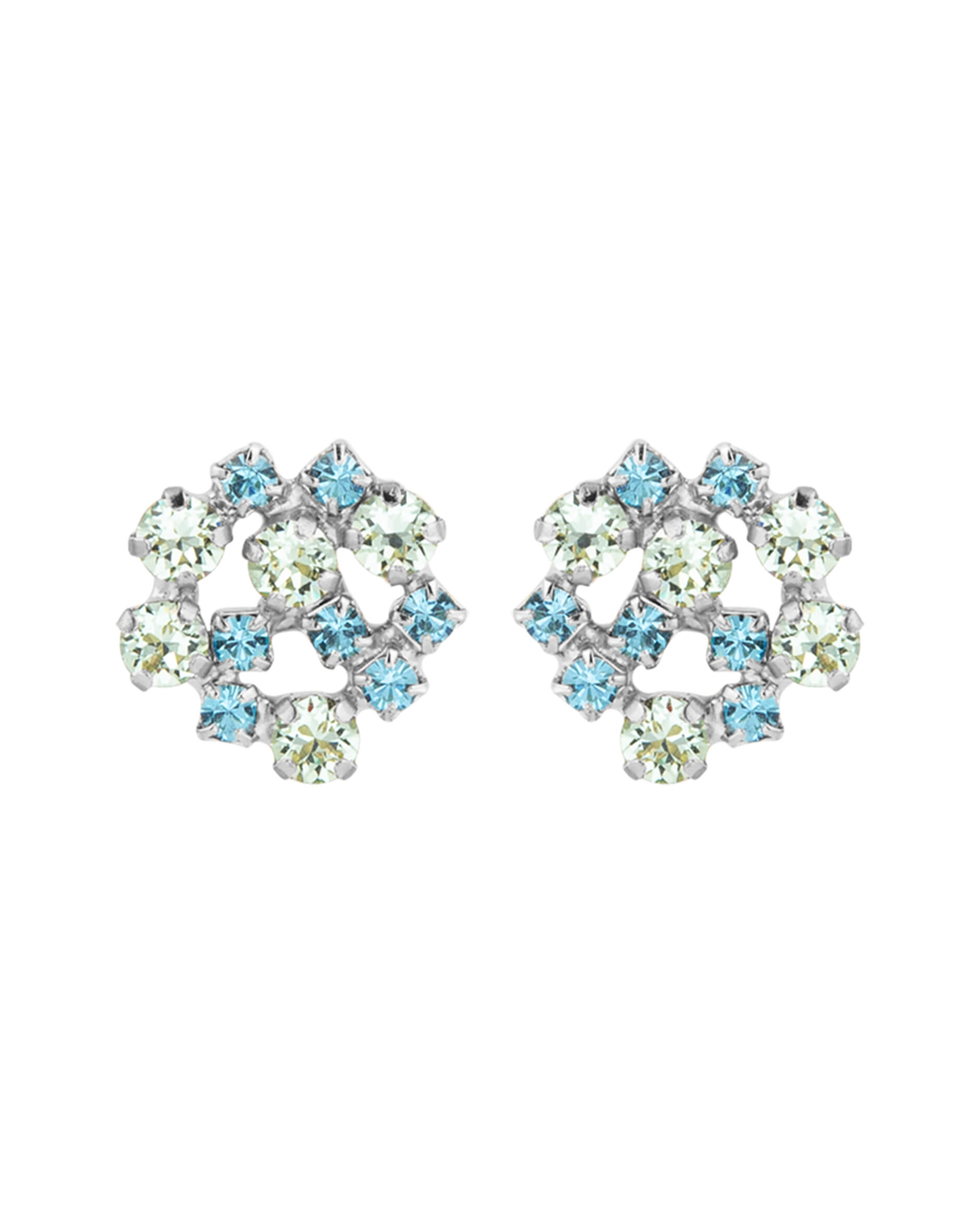 Kassandra earrings blue combo rhodium