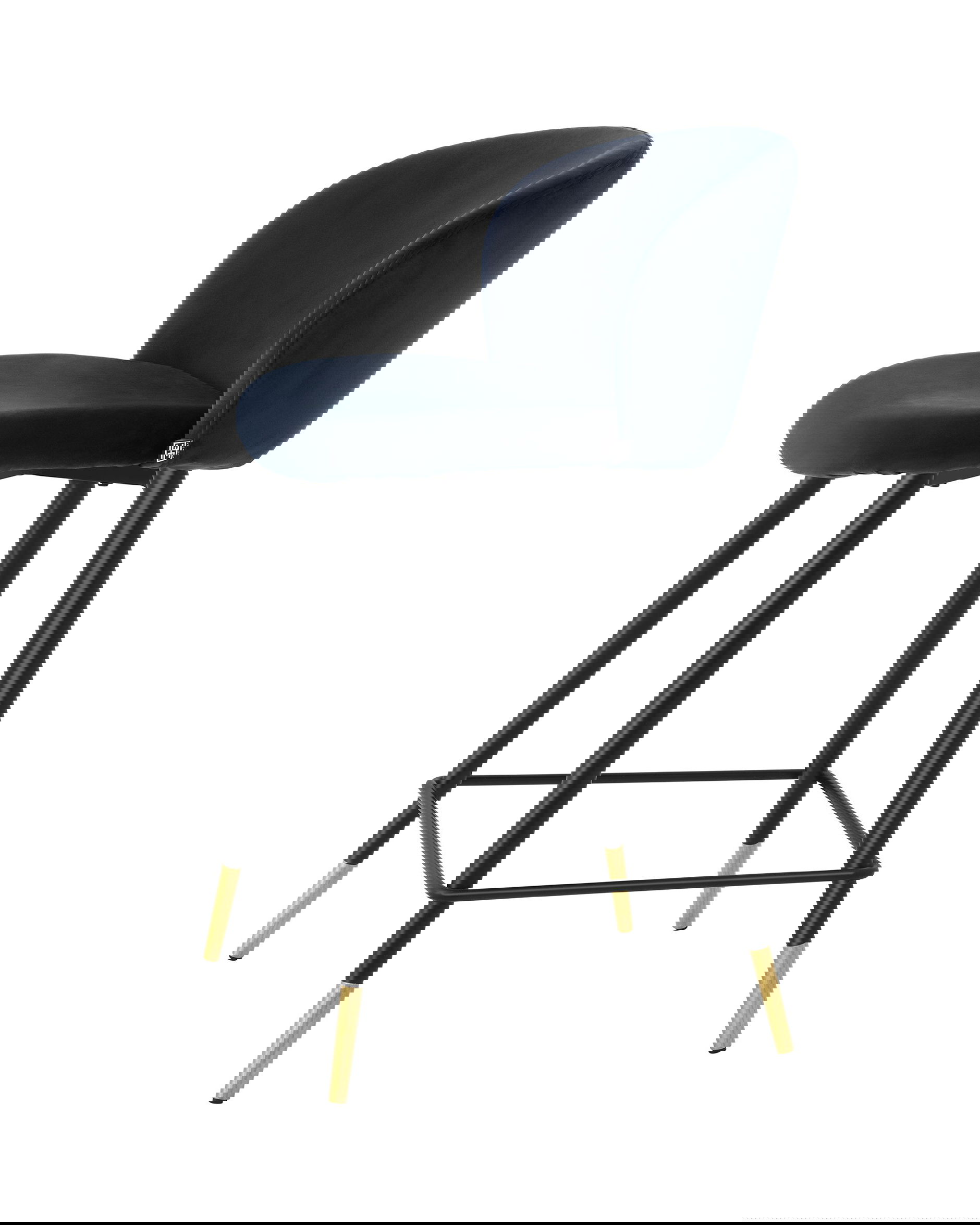 Volante barstol savona midnight blue velvet