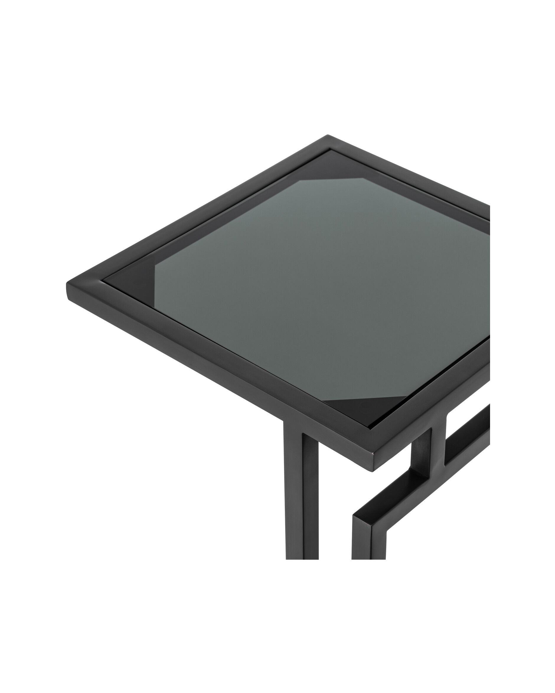 Marcus Side Table Gunmetal Finish