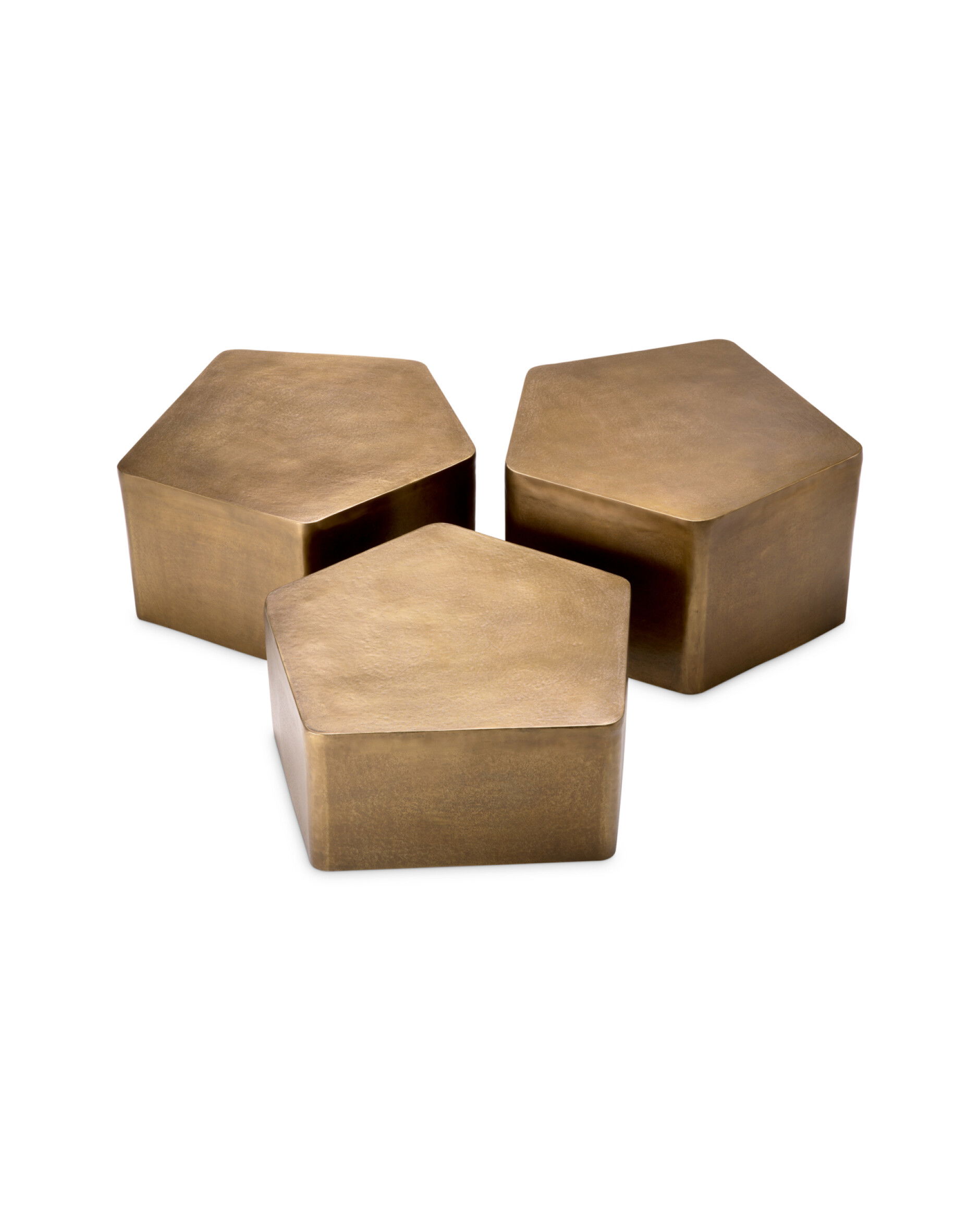 Veenazza soffbord antik mässing 3-set