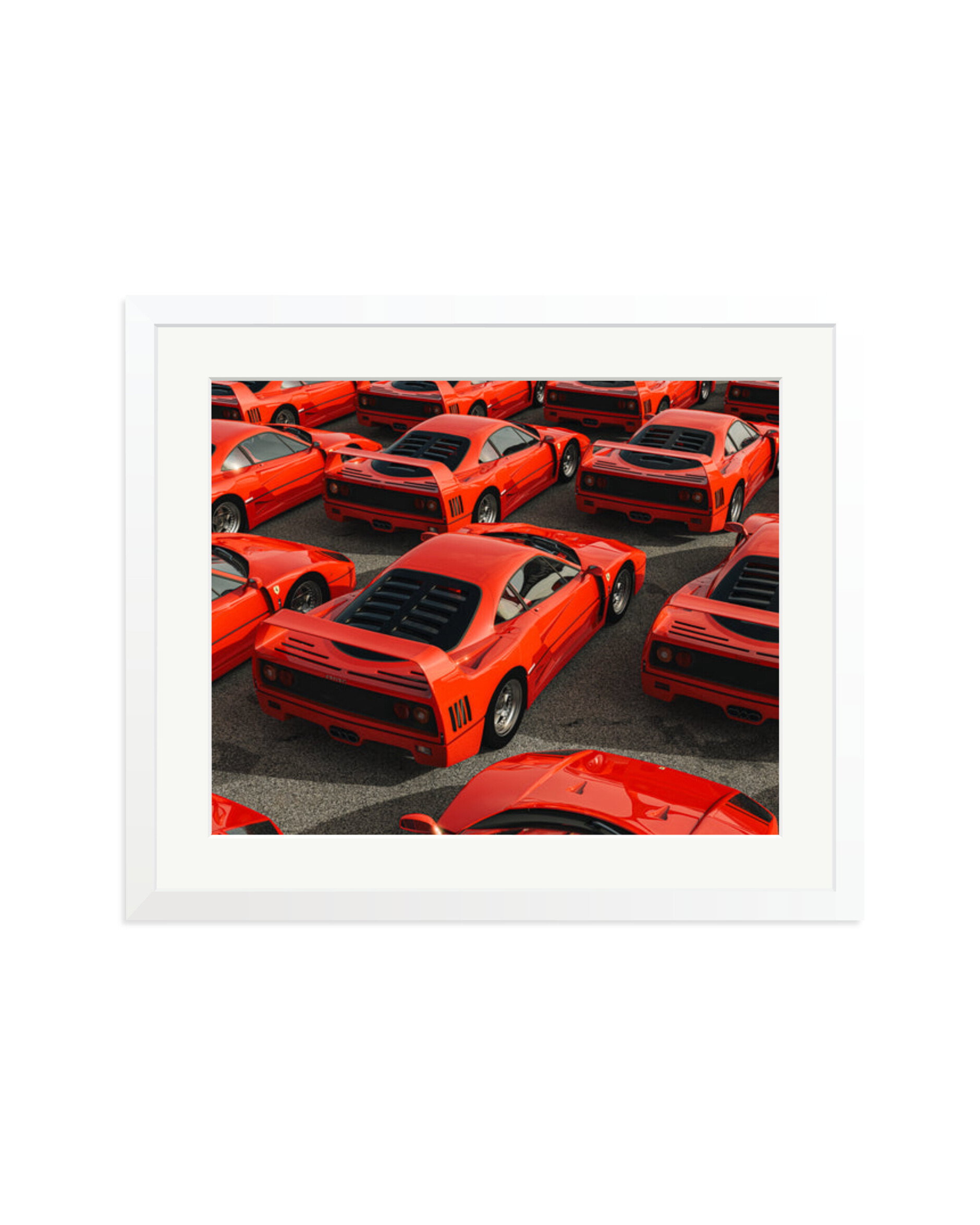 Ferrari F40 Parking Only White / Large