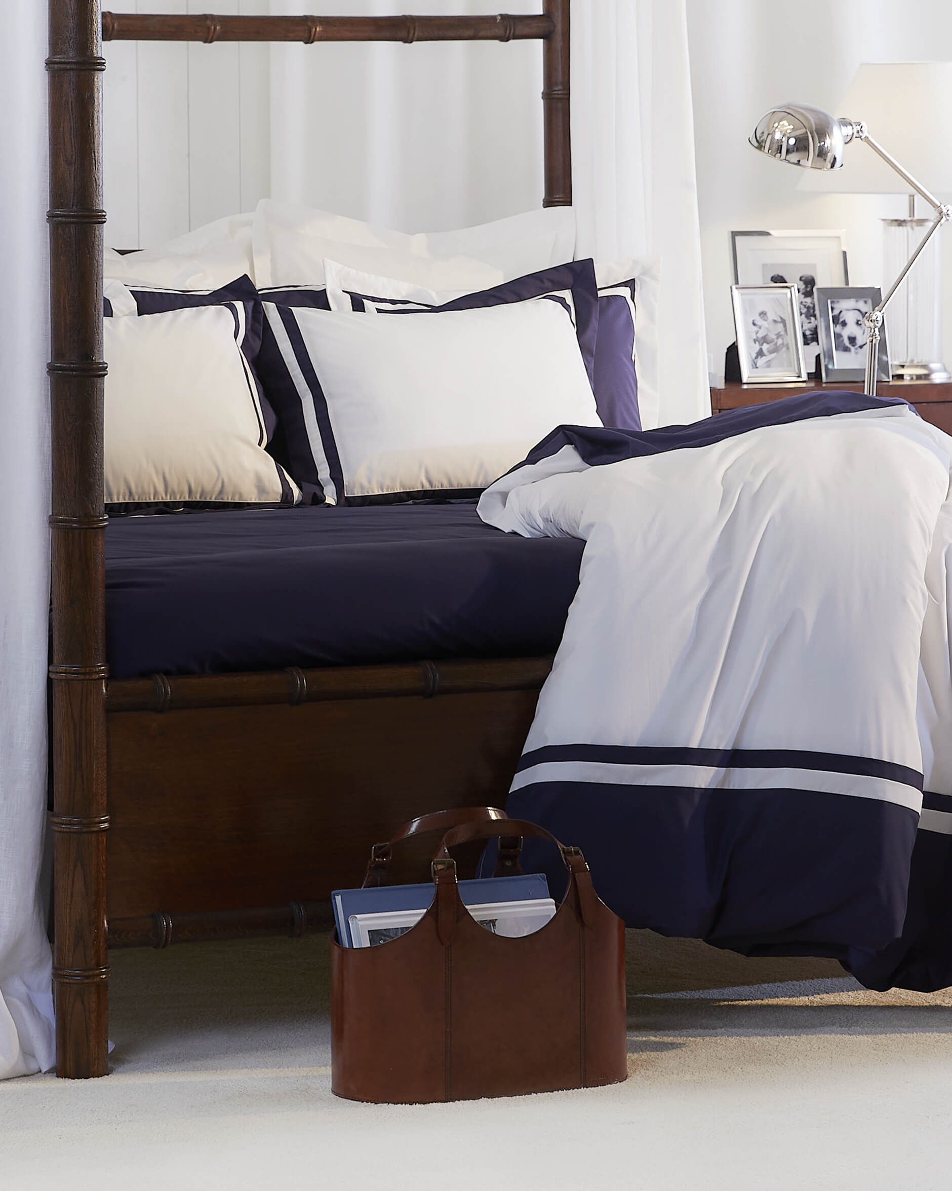 Kensington tidningskorg läder