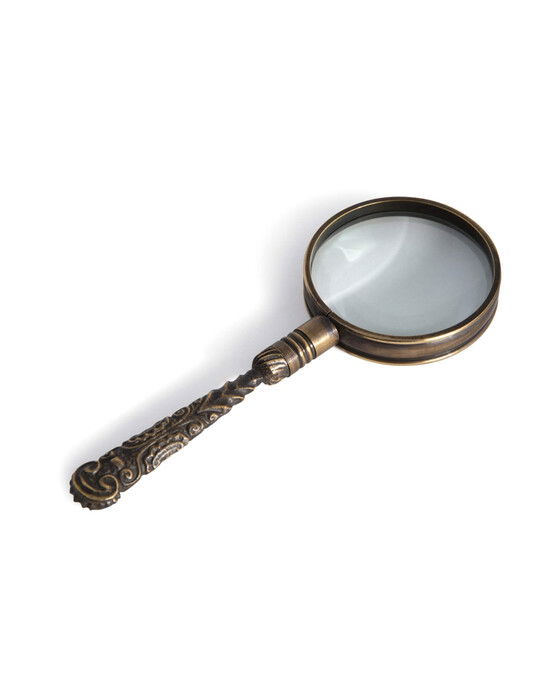 rococo förstoringsglas brons