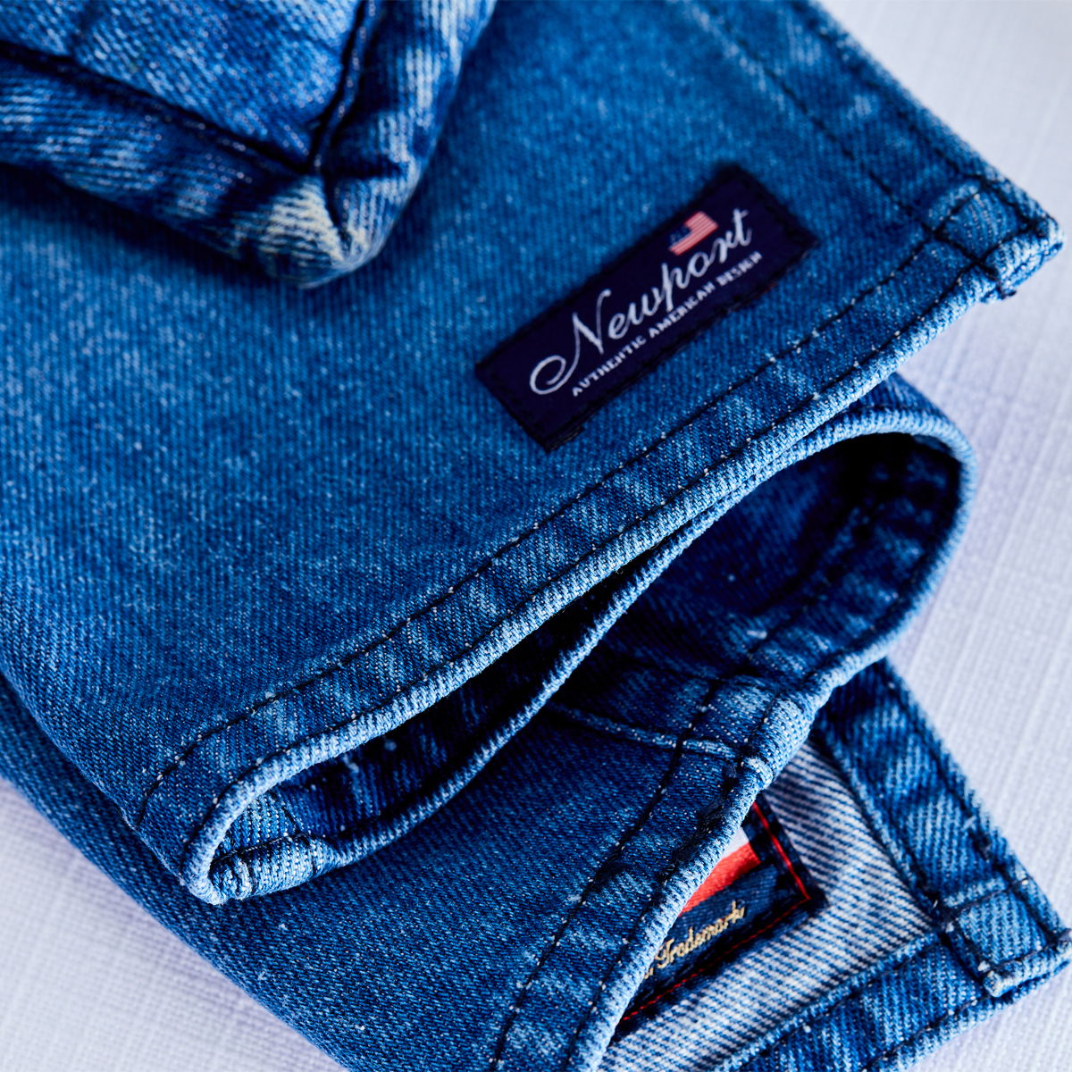 Denim bordstablett blå