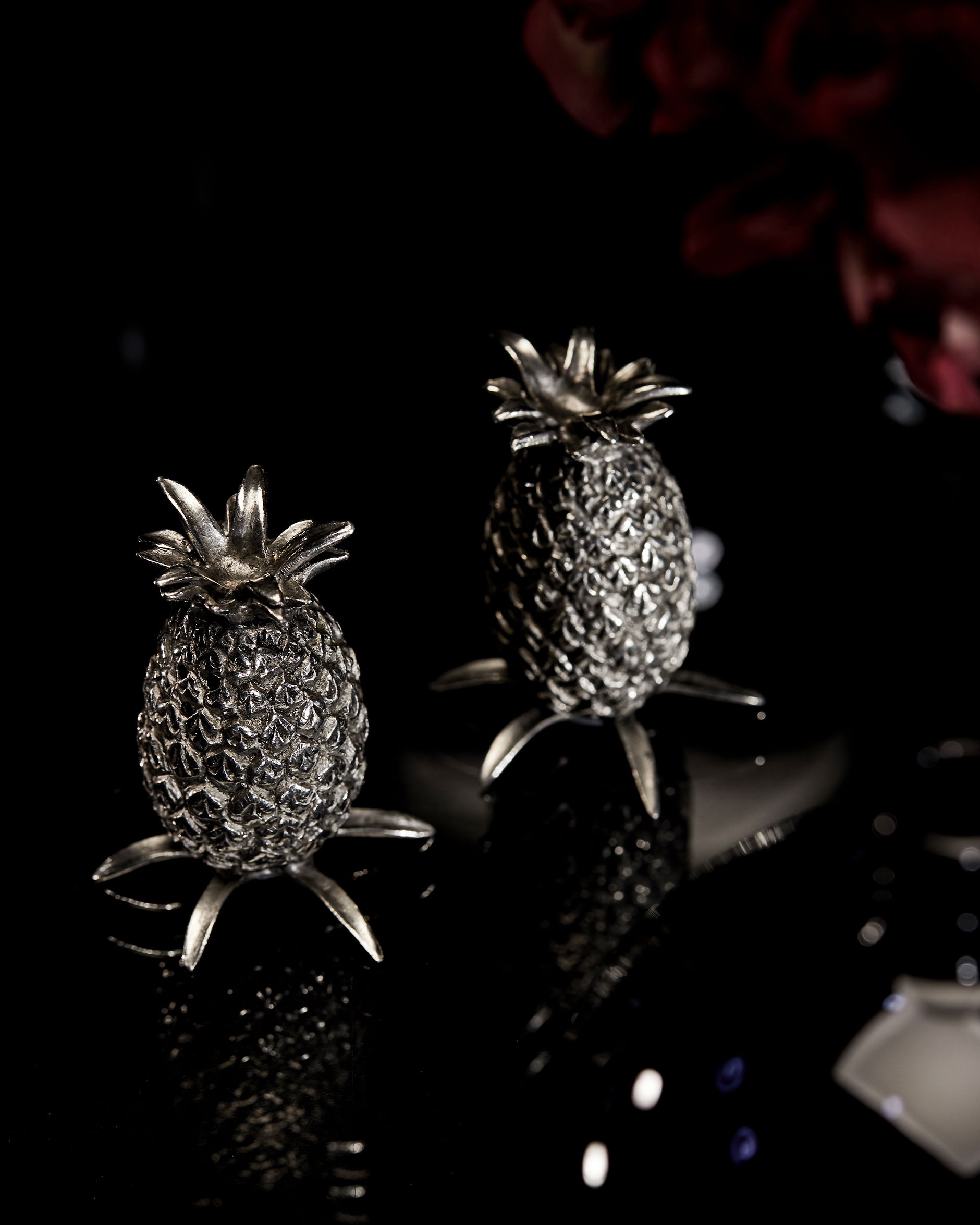 Ananas salt- och pepparkar tenn