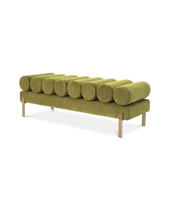 oxley bänk savona vintage green velvet