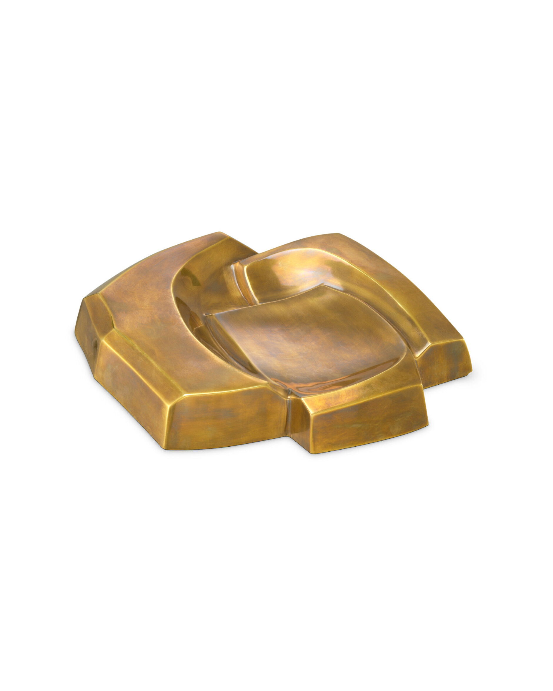 Ashcomb schaal antiek messing