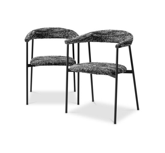 null - Julio Dining Chair Bouclé Sonata Cream 2-set