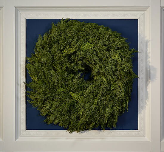 null - Cypress Wreath 55cm