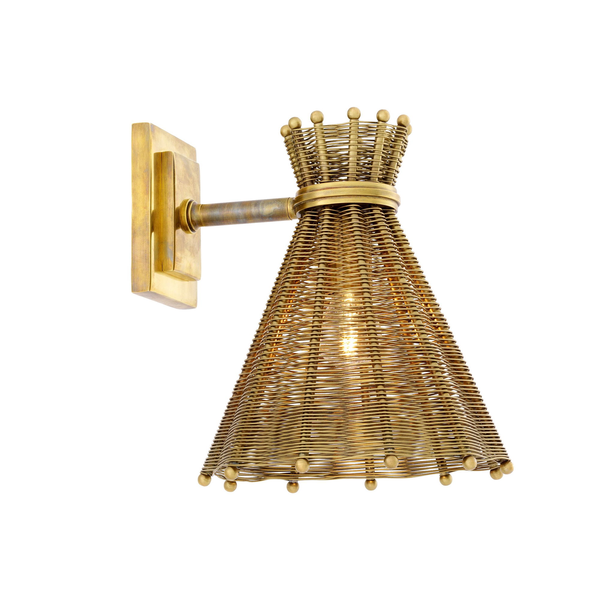Kon Tiki Wall Lamp Antique Brass