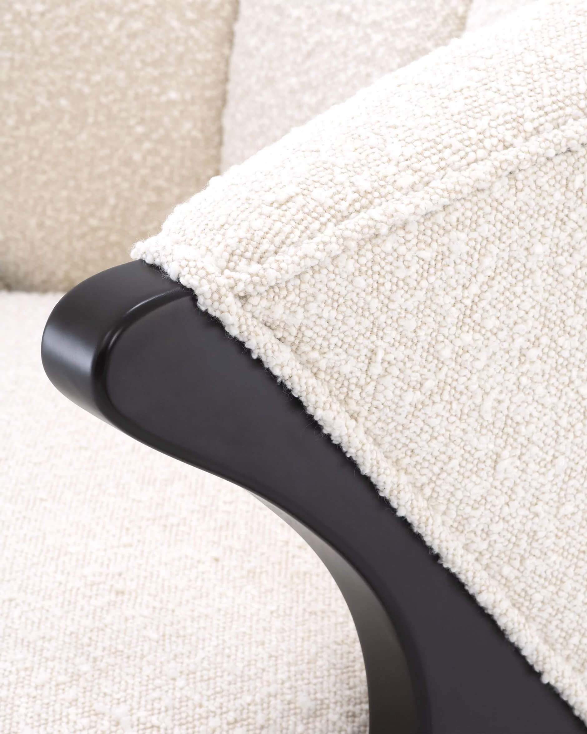 Pavone fåtölj bouclé cream