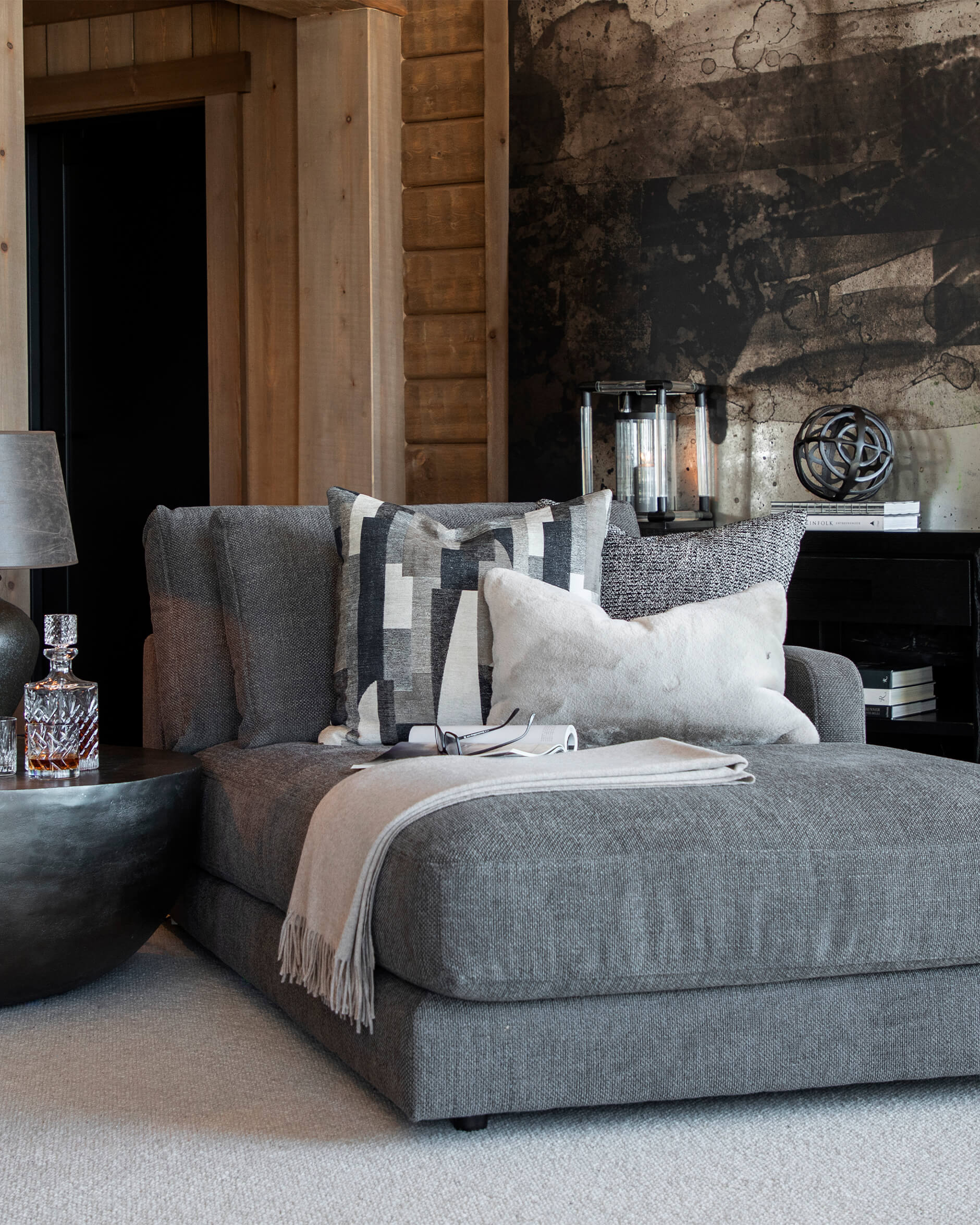 Nero Bianco kuddfodral plain