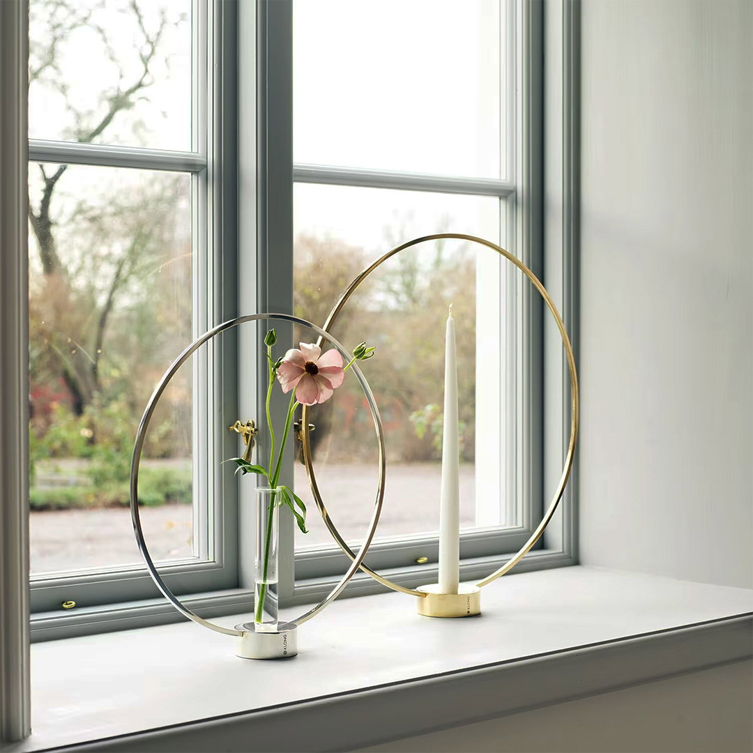 Gloria Candleholder Brass