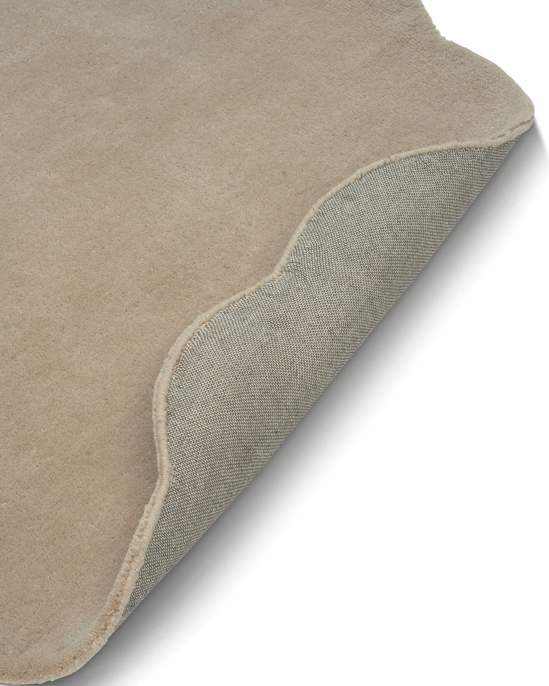 Shell matta rund beige