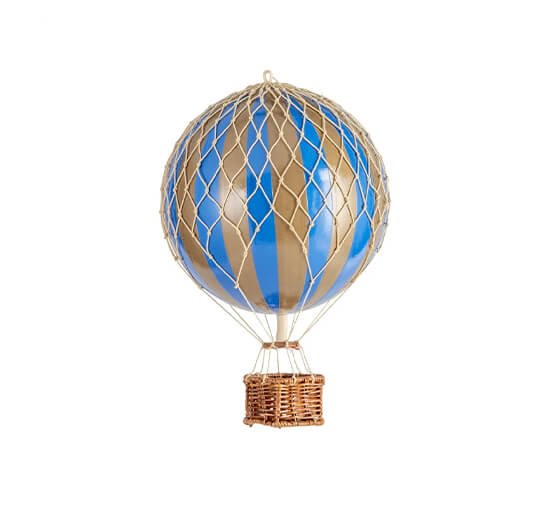 Gold Blue - Travels Light luftballong regnbåge/pastell